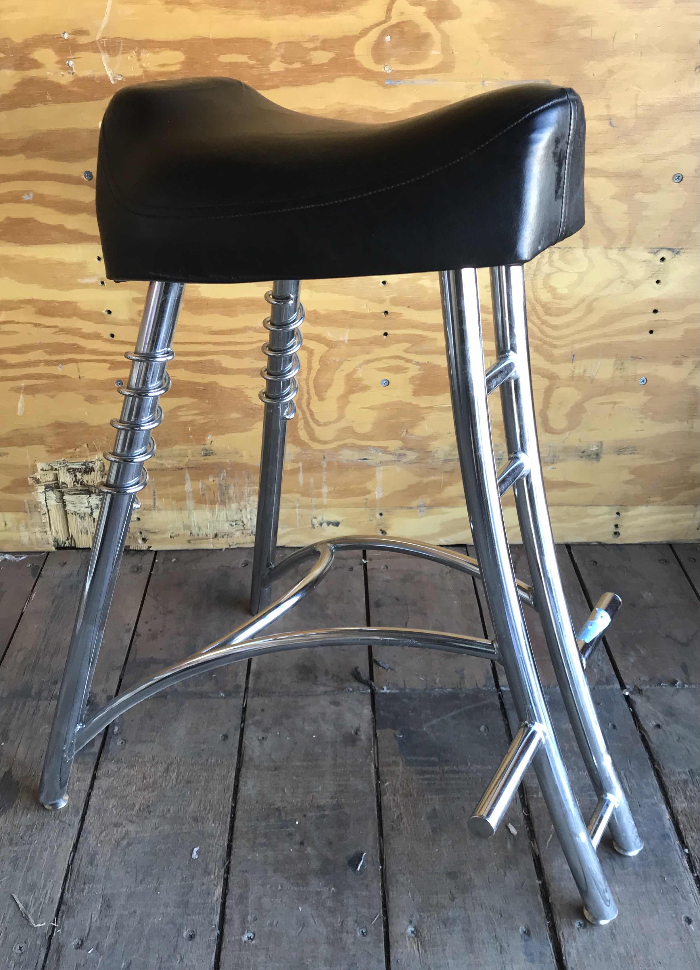 Photo 1 of CUSTOM MADE SADDLE BAR STOOL - MORE IN AUCTION