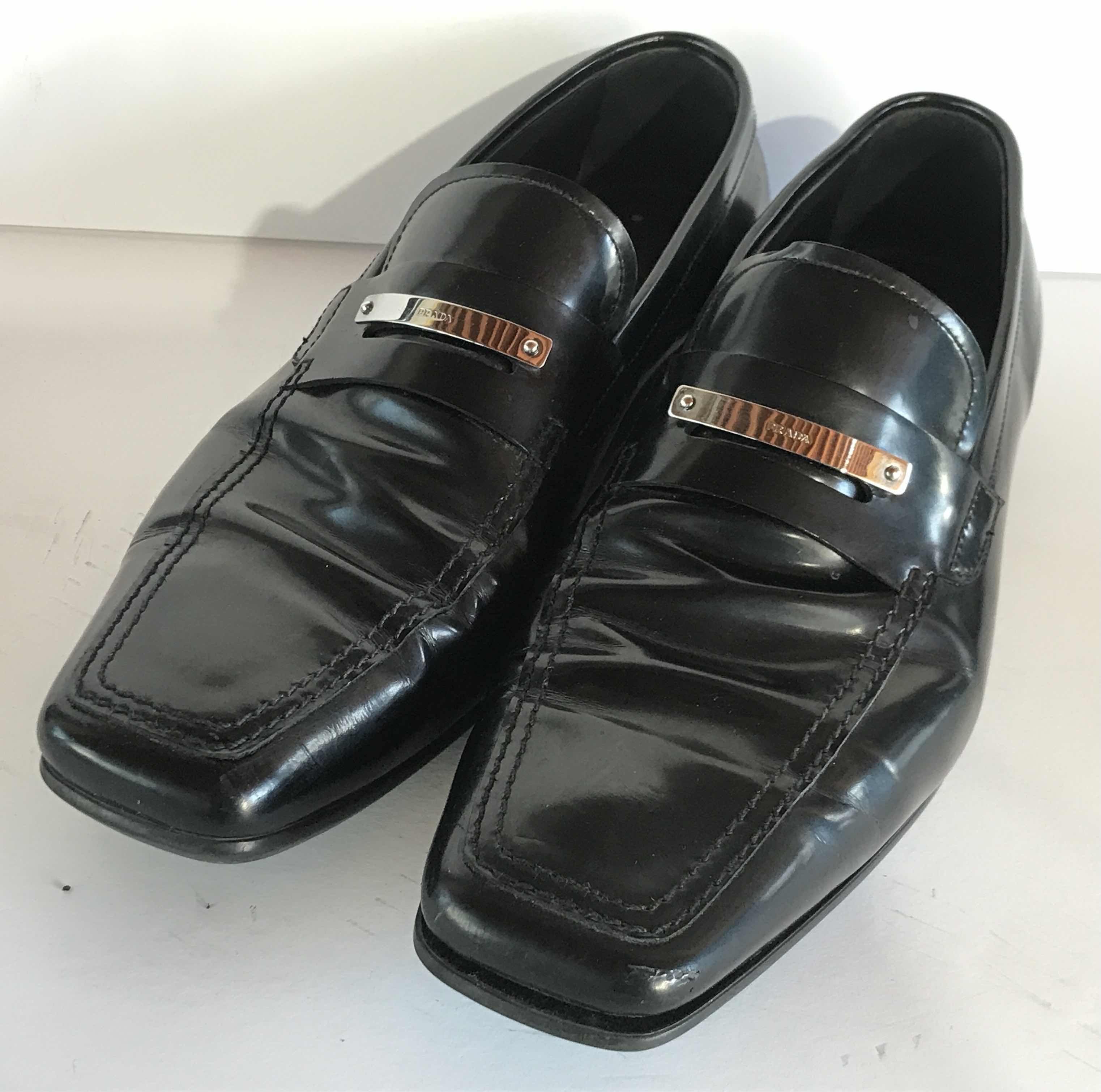 Photo 1 of PRADA NETO SPAZZ BLACK MENS SHOES SIZE 10