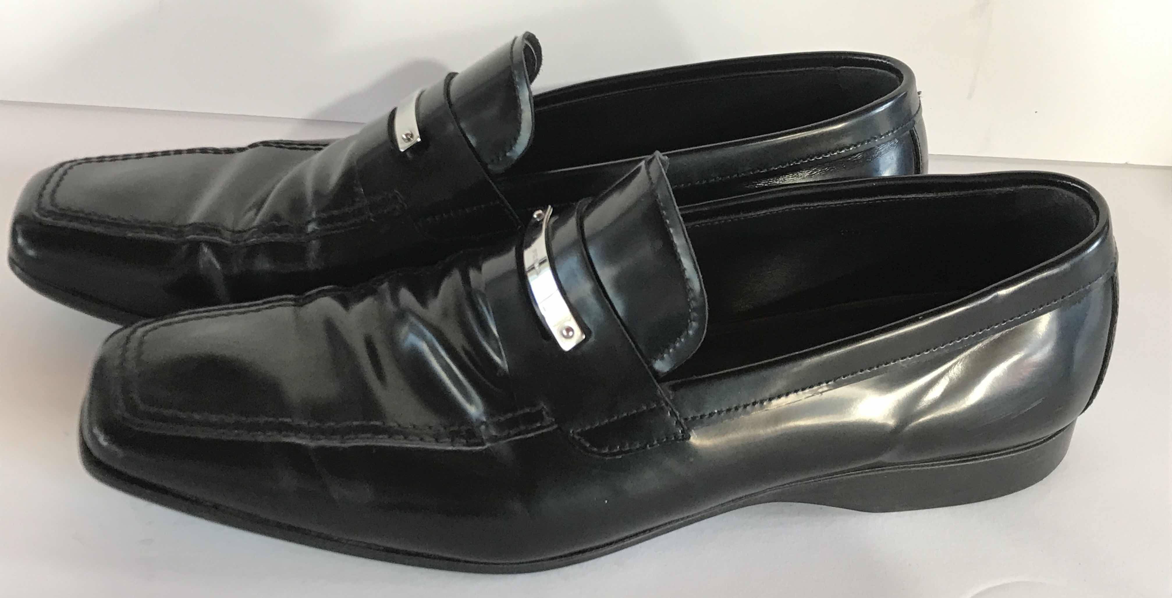 Photo 1 of PRADA NETO SPAZZ BLACK MENS SHOES SIZE 10