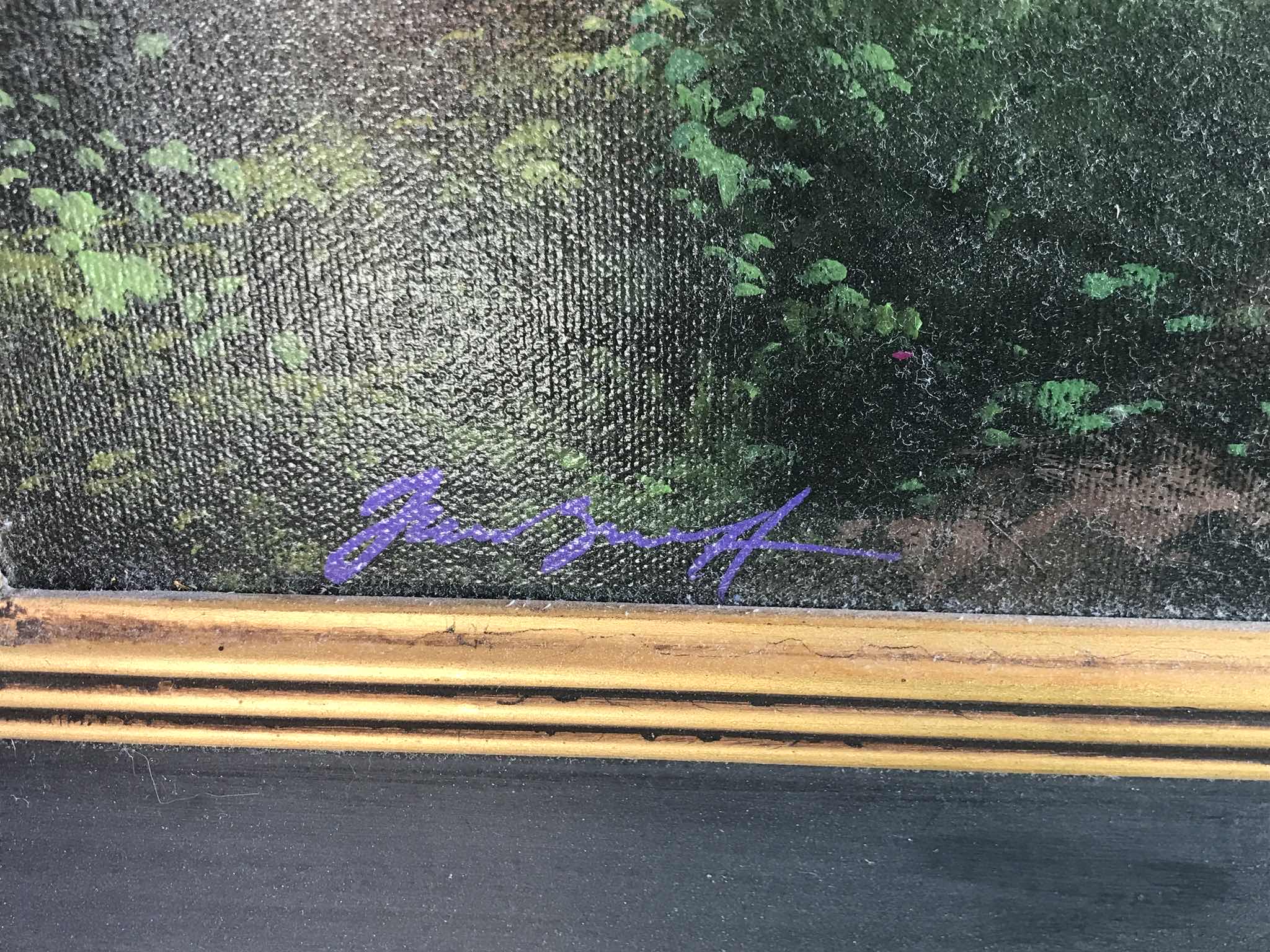 Photo 1 of DALE TERBUSH FRAMED SIGNED ACRYLIC ON BOARD 35”x41”