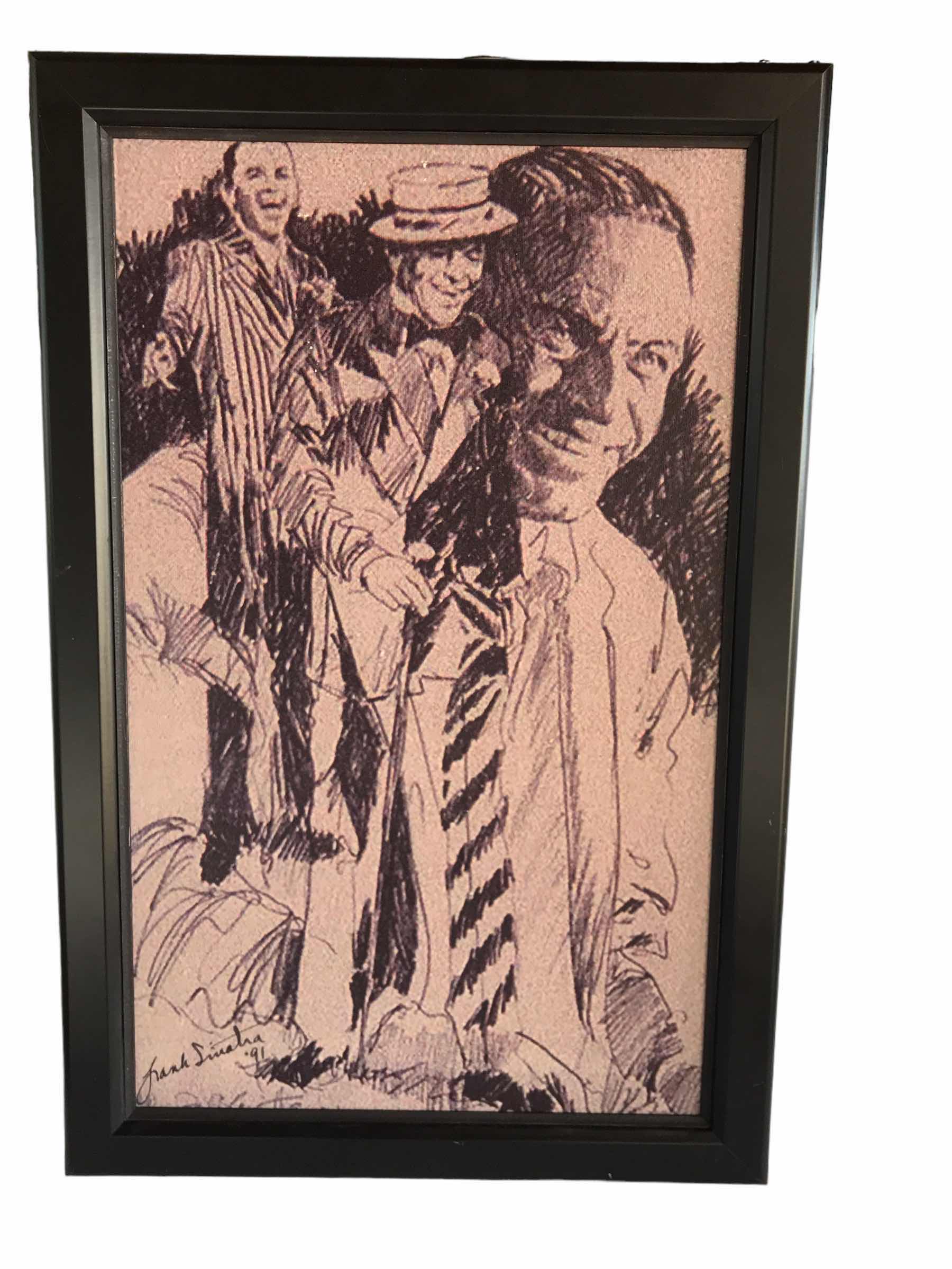Photo 1 of FRAMED PRINT SIGNED  BY FRANK SINATRA