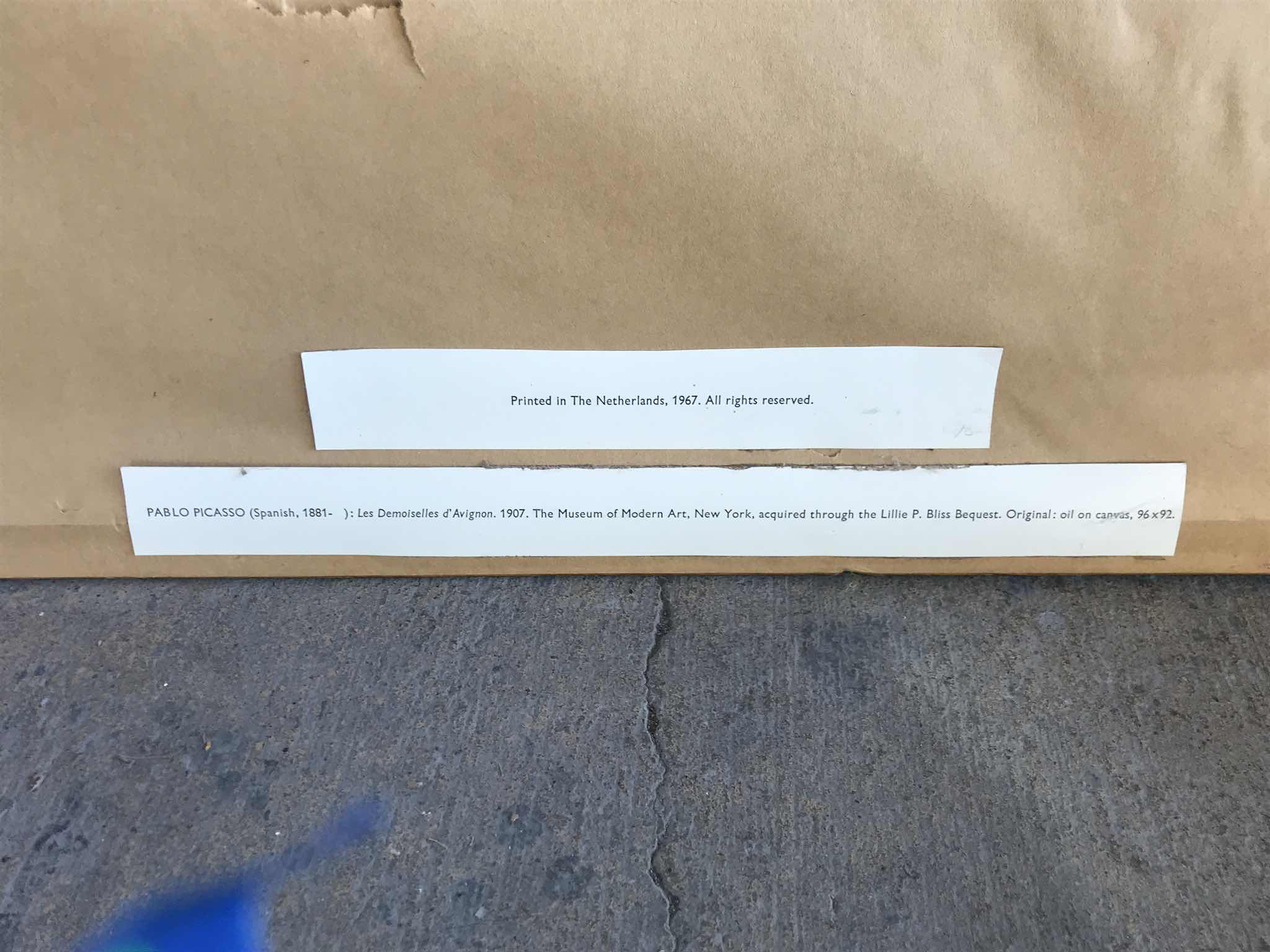 Photo 1 of FRAMED PABLO PICASSO PRINT “LES DEMOISELLES d’AVIGNON “ 30”x32”