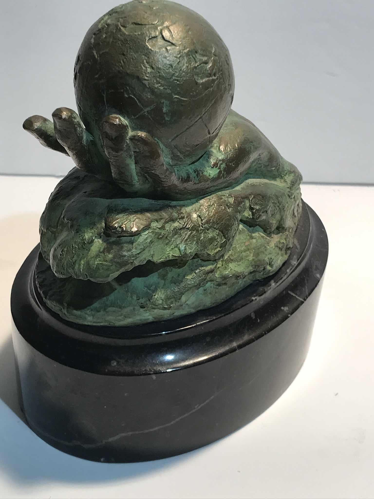 Photo 1 of MARA DOMINIONI BRONZE SCULPTURE MARBLE BASE FOR ROYAL CARIBBEAN