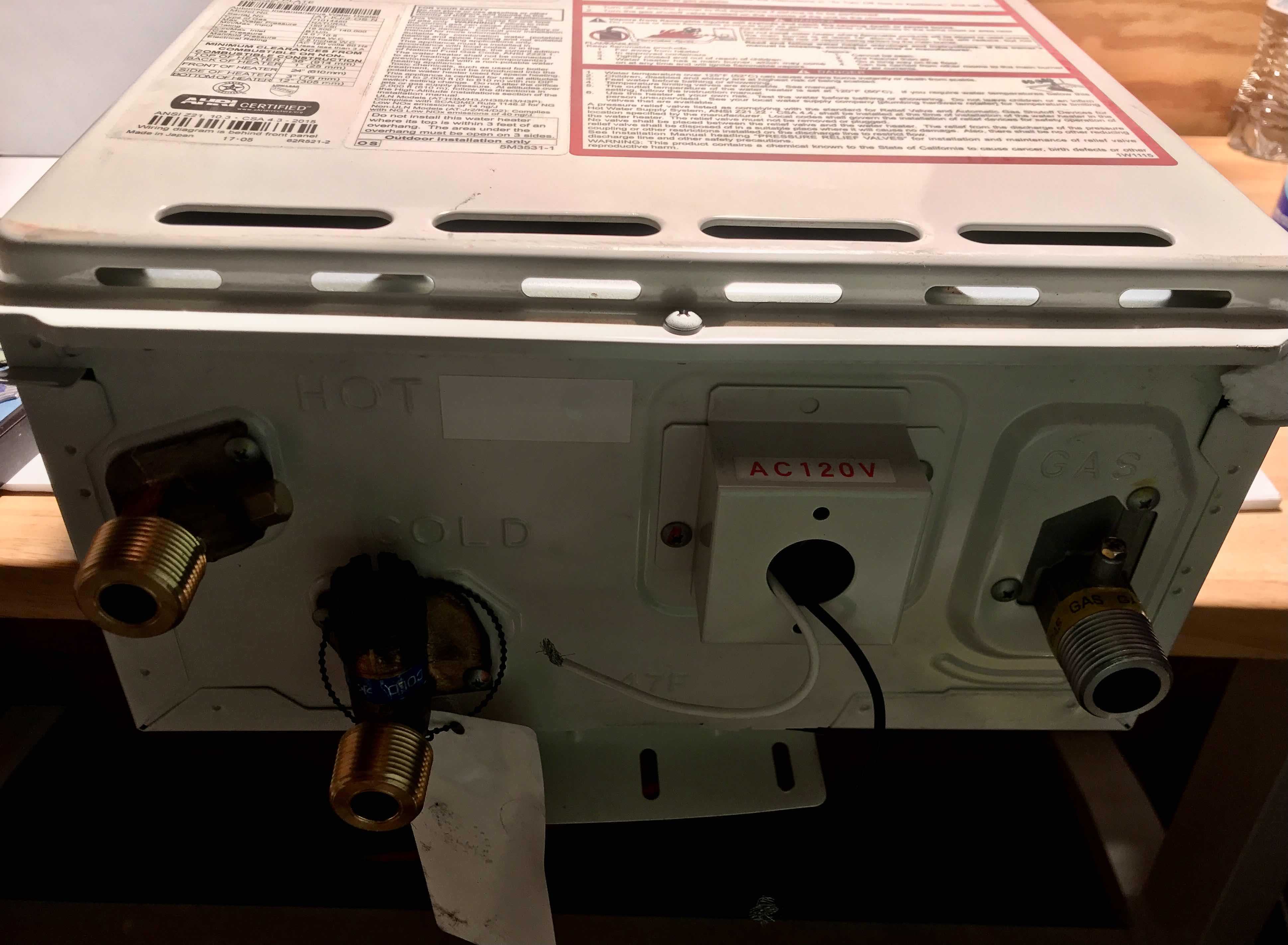 Photo 1 of T-KJR2 IN TAKAGI TANKLESS INDOOR WATER HEATER (NATURAL GAS)