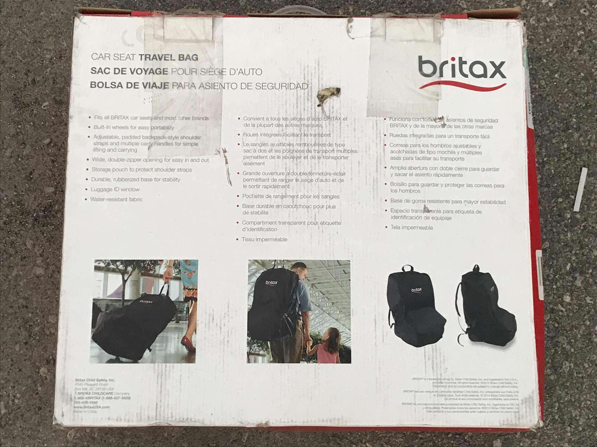 Photo 1 of NIB BRITAX CAR SEAt TRAVEL BAG