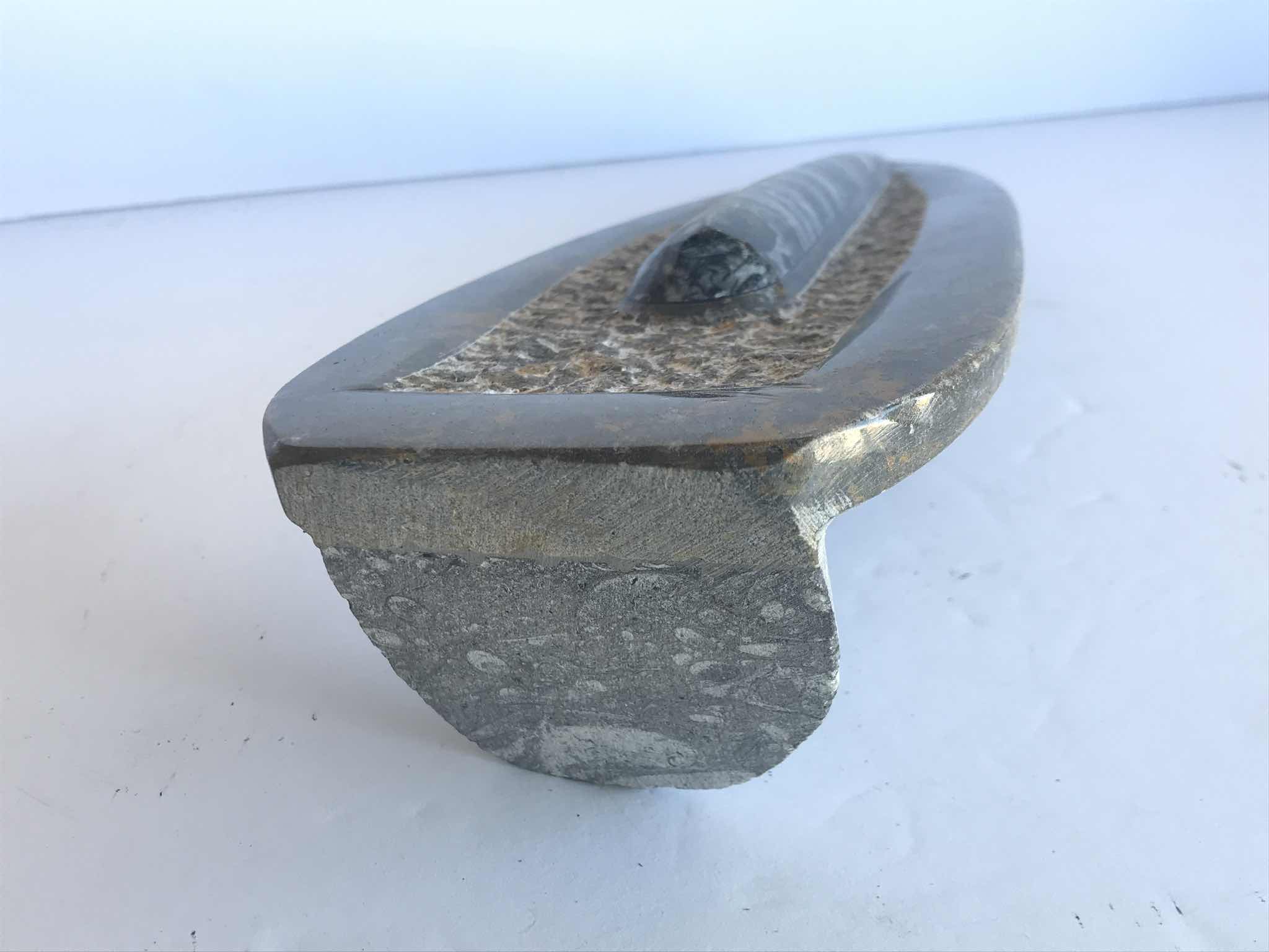 Photo 1 of SINGLE ORTHOCERAS FOSSIL SCULPTURE H 11”