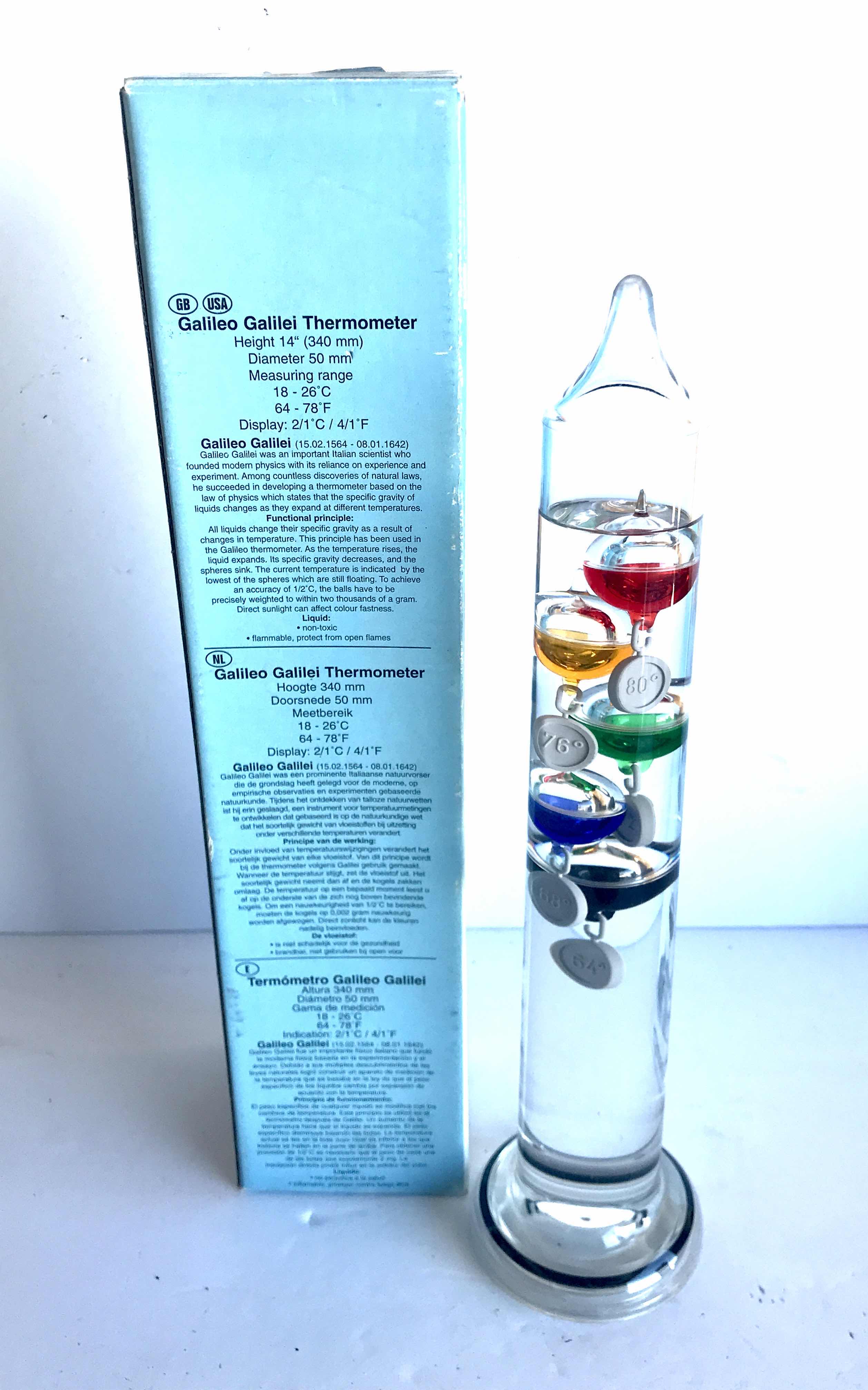 Photo 1 of DR. FRIEDRICHS GALILEO GALILEL THERMOMETER
