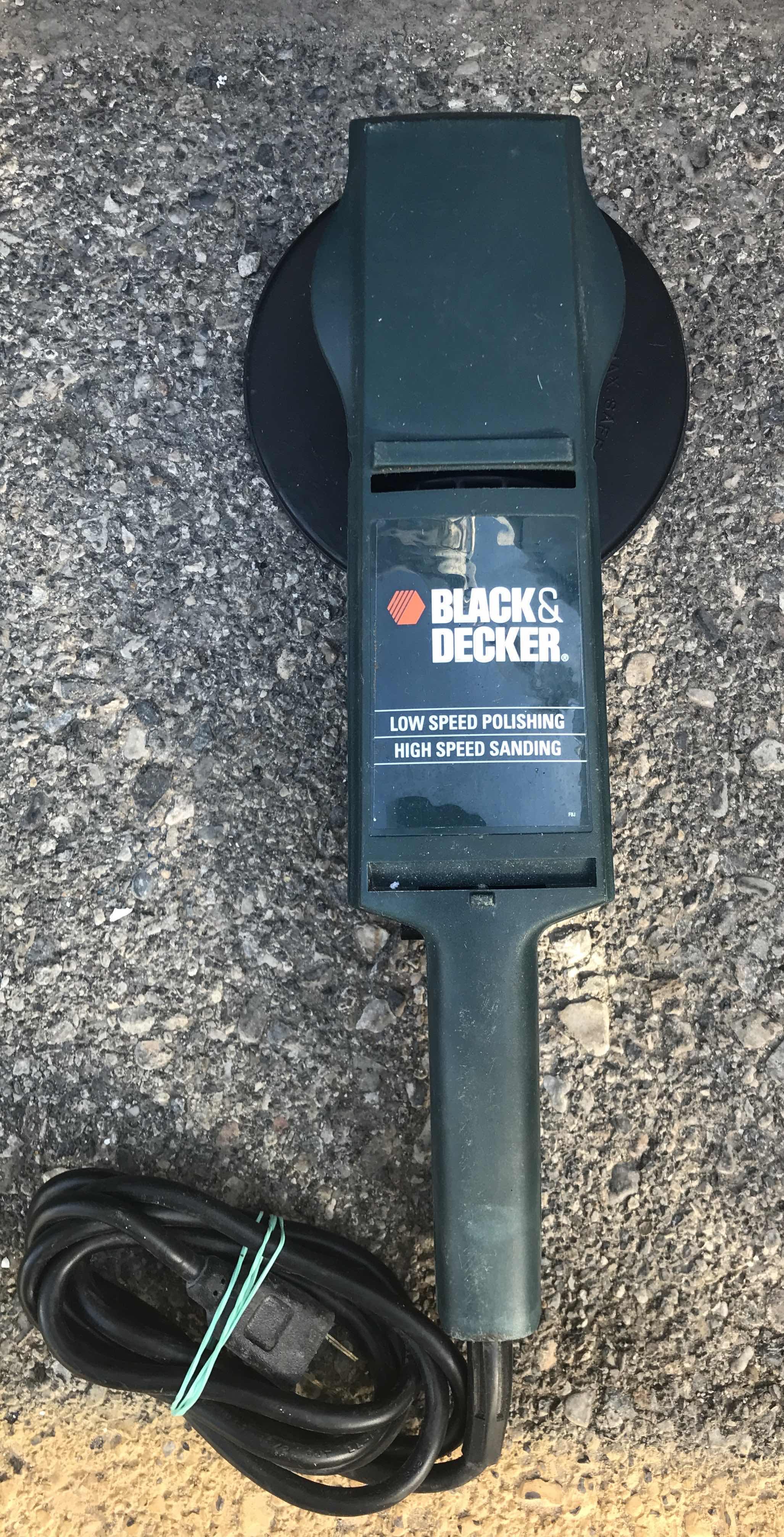 Photo 1 of TWO BLACK AND DECKER POLISHER AND LOW SPEED POLISHER