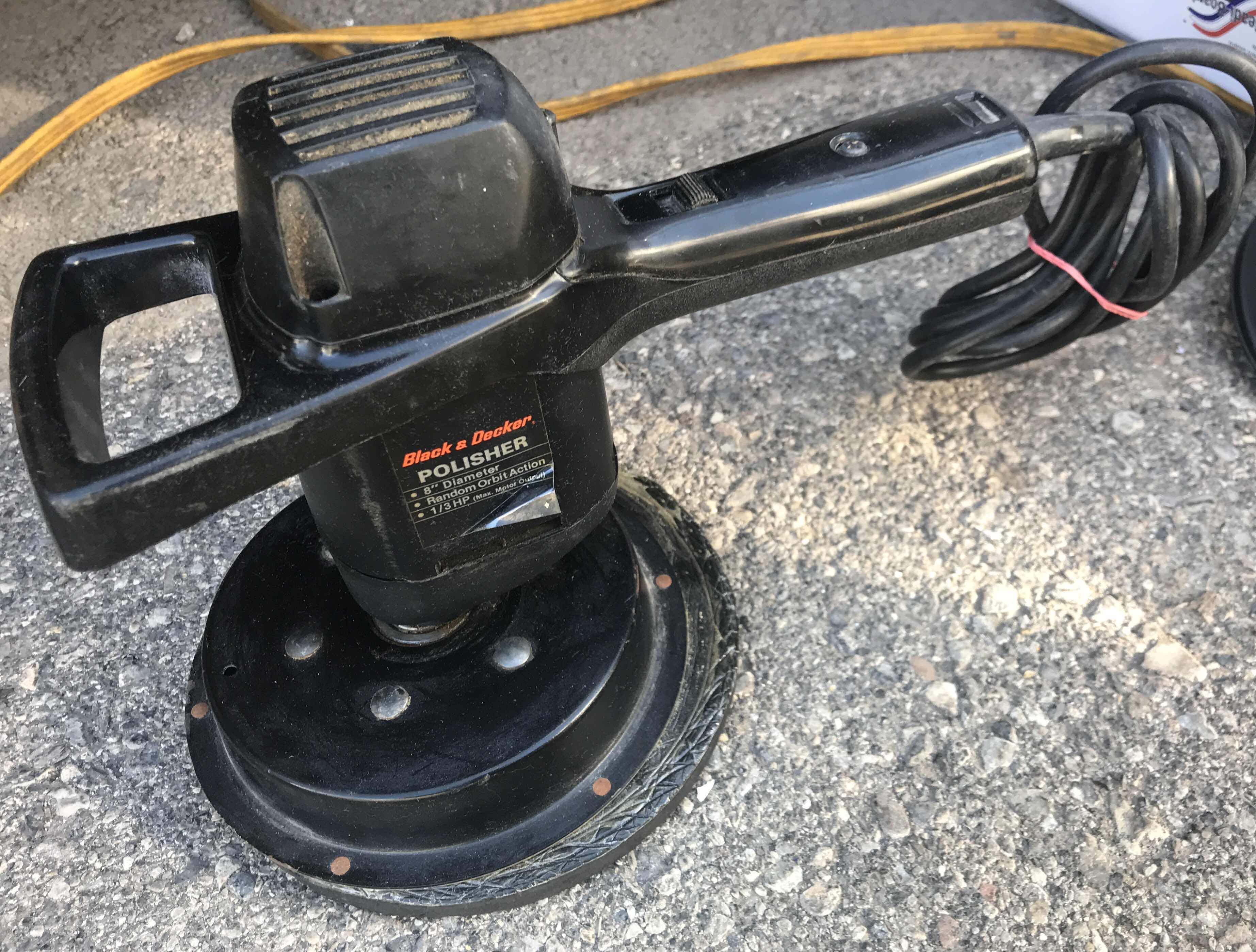 Photo 1 of TWO BLACK AND DECKER POLISHER AND LOW SPEED POLISHER