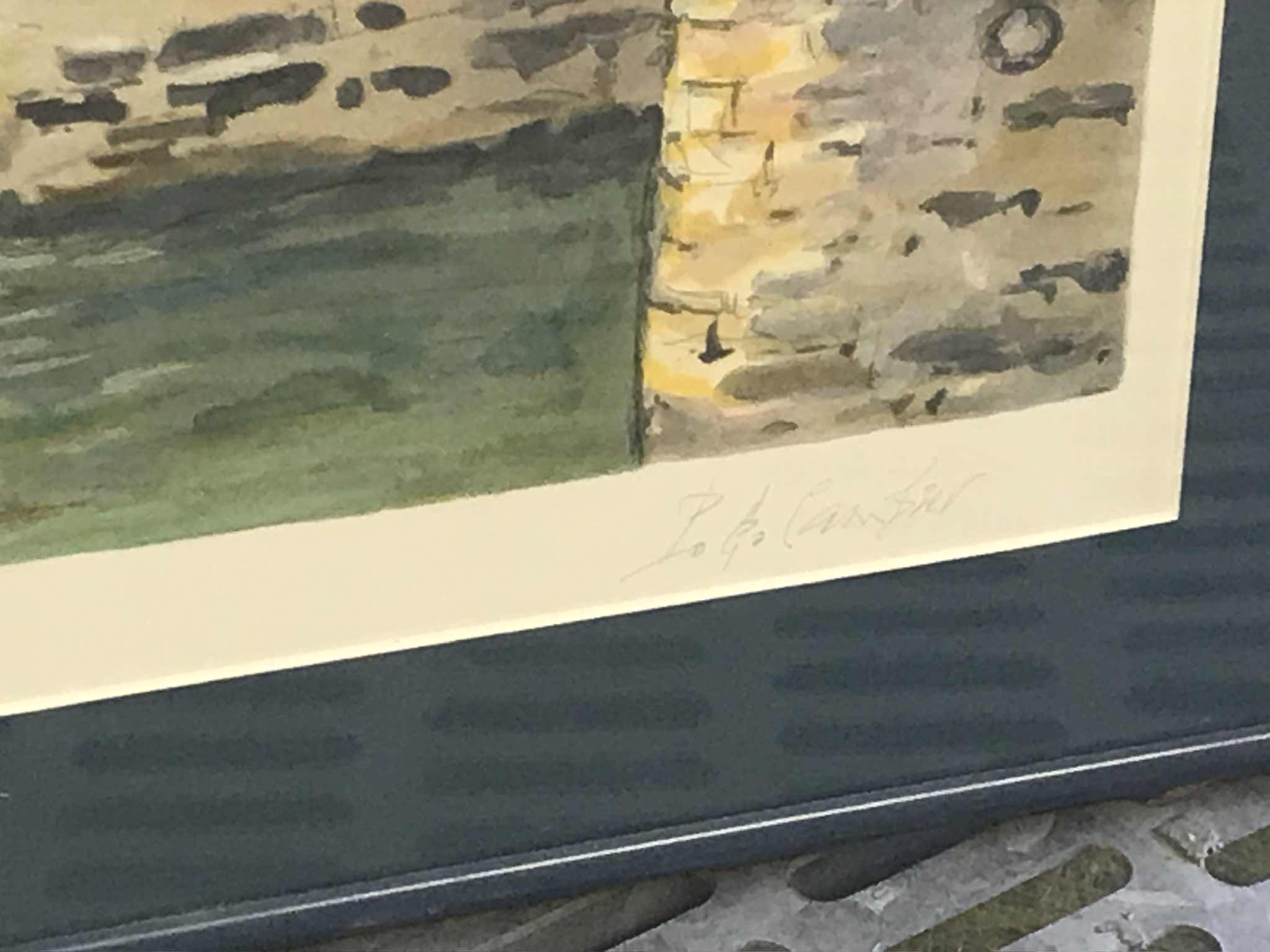 Photo 1 of PIERRE EUGENE CAMBIER WATERCOLOR SIGNED ARTWORK 50/65 25”x 22” WITH C.O.A.