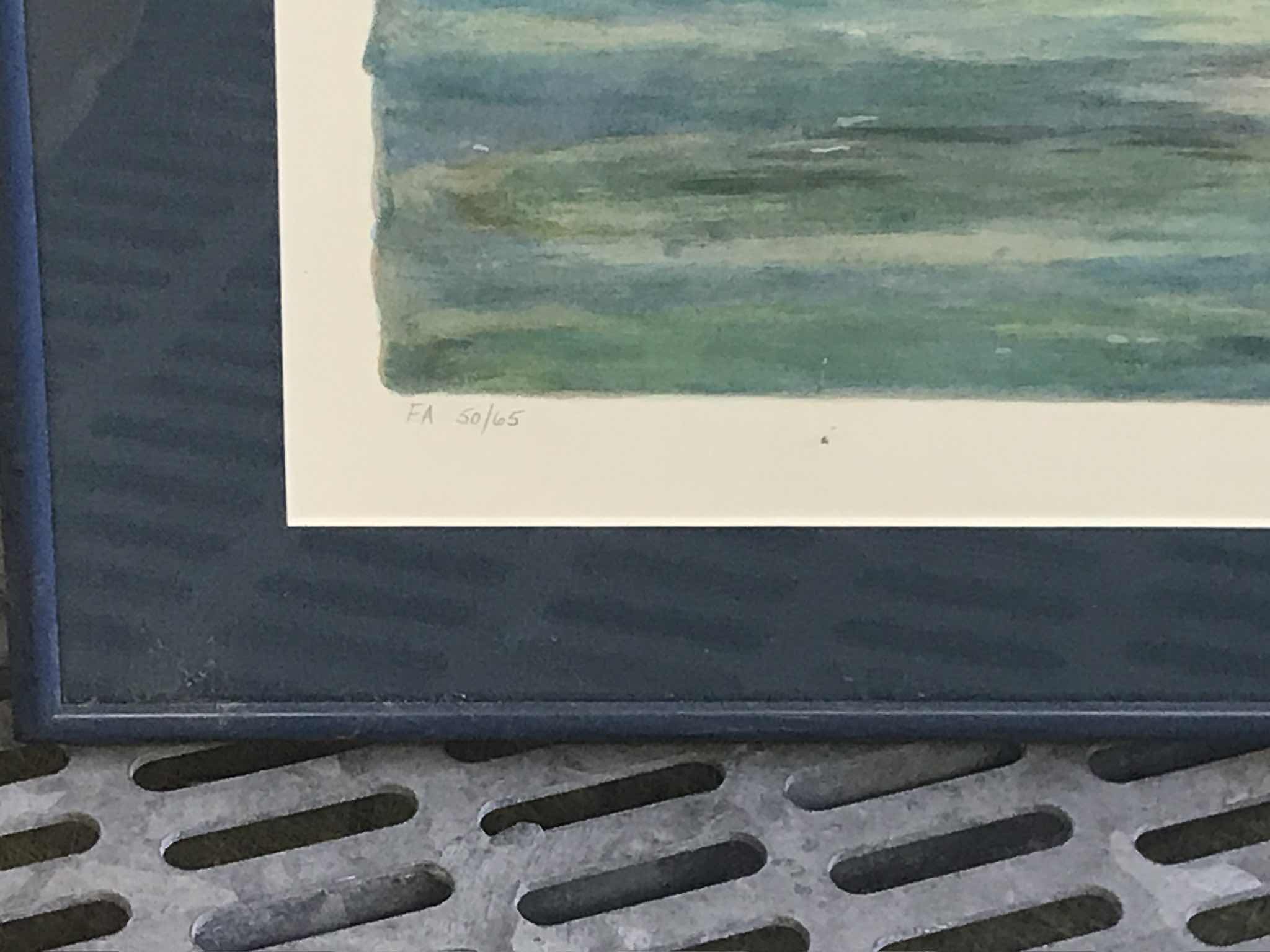 Photo 1 of PIERRE EUGENE CAMBIER WATERCOLOR SIGNED ARTWORK 50/65 25”x 22” WITH C.O.A.