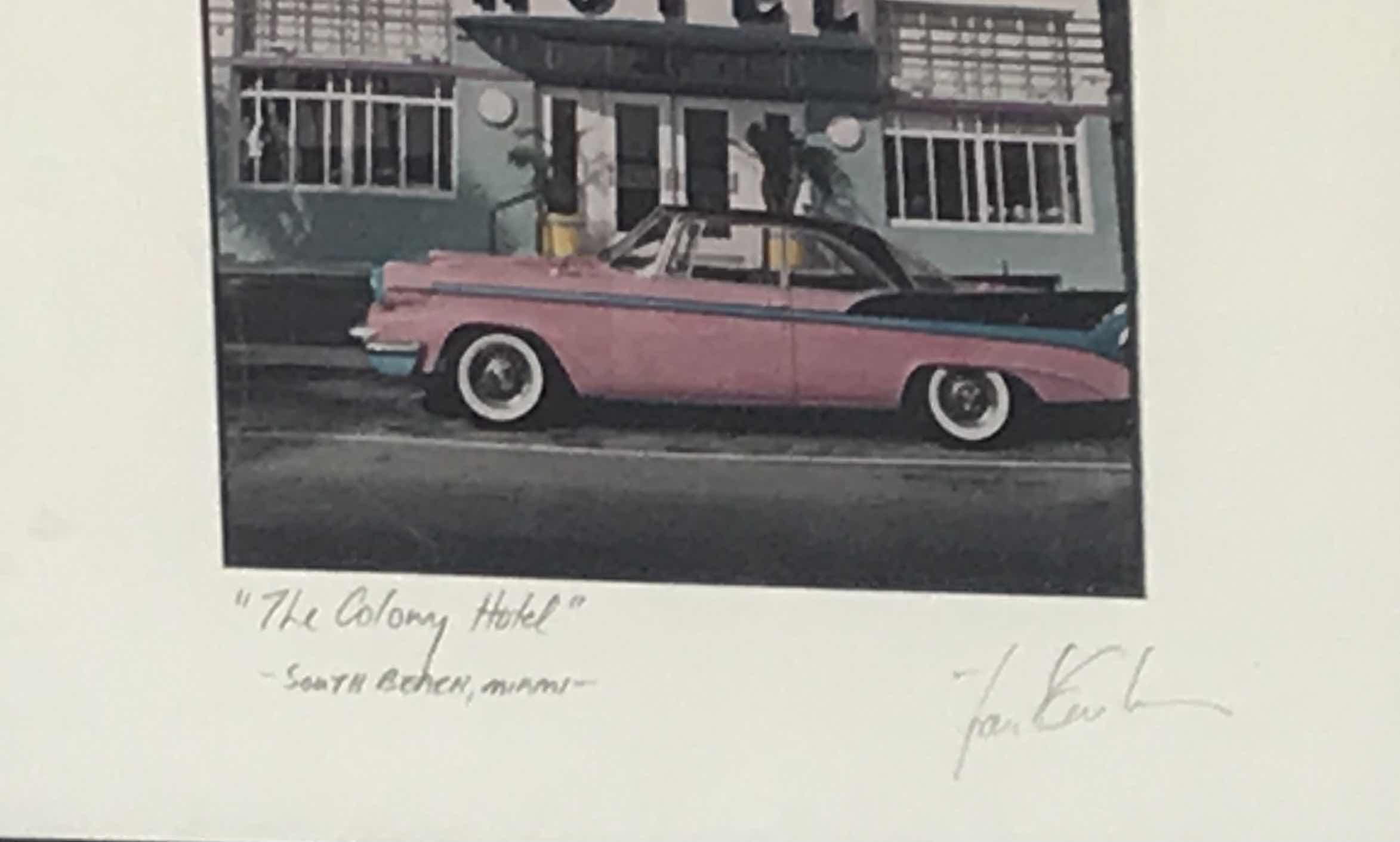 Photo 1 of THE COLONY HOTEL PRINT SIGNED BY ARTIST