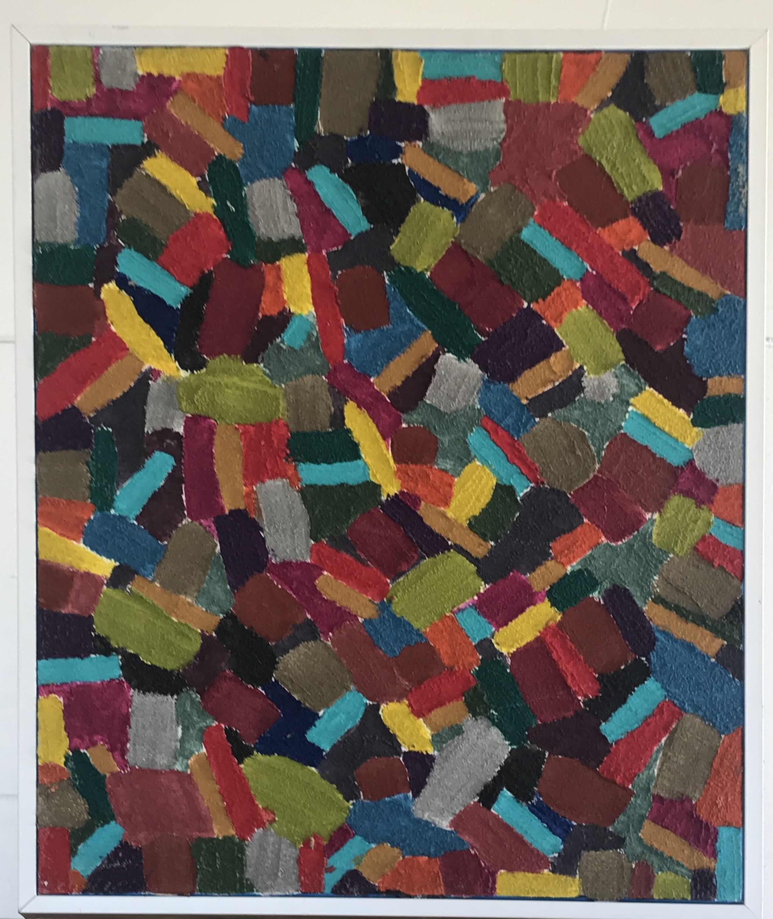 Photo 1 of ORIGINAL OIL PAINTING ABSTRACT MODERNISM ARTWORK 31” x 25”