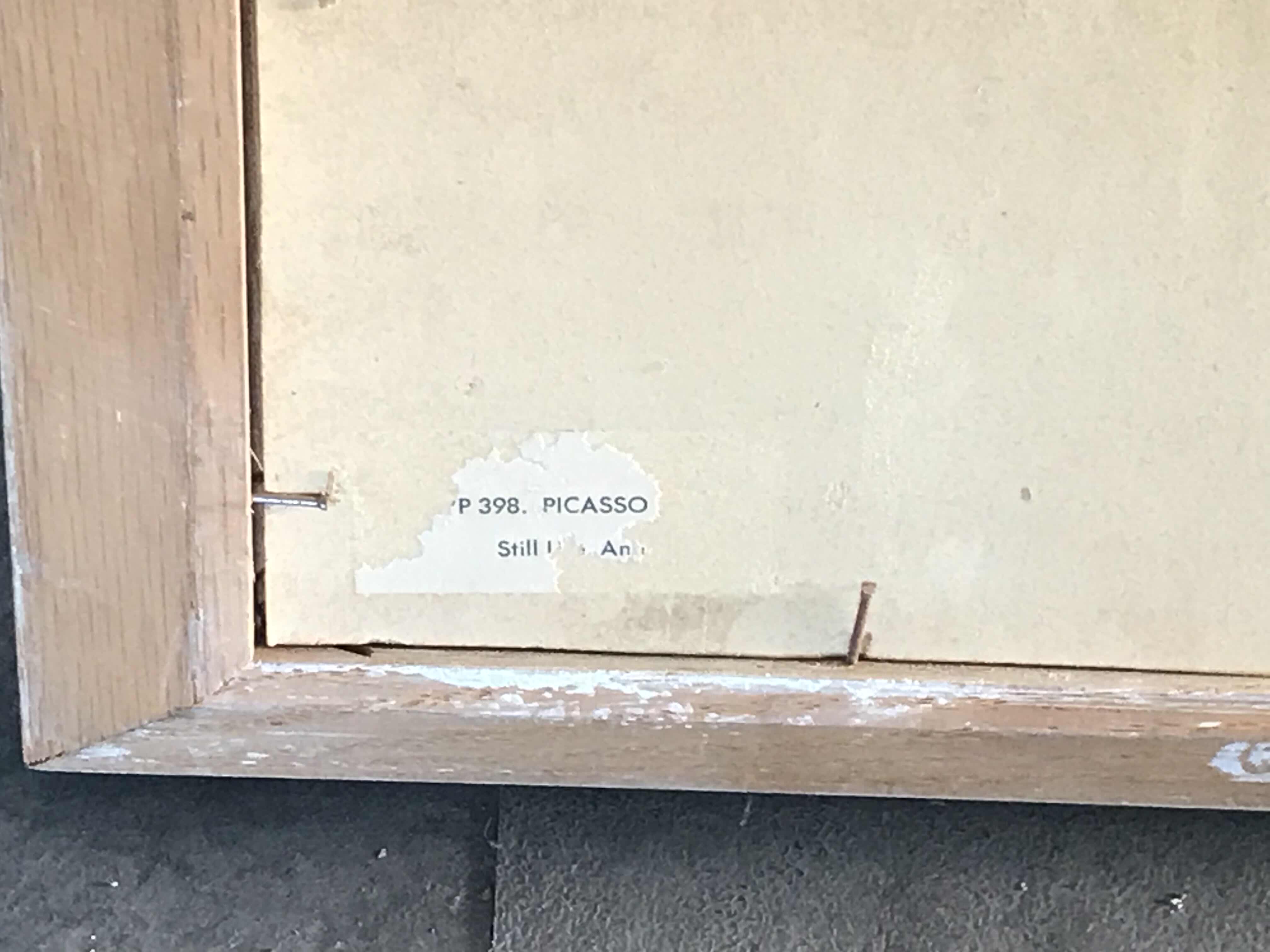 Photo 1 of PABLO PICASSO STILL LIFE  WITH ANTIQUE BUST 27” x 22