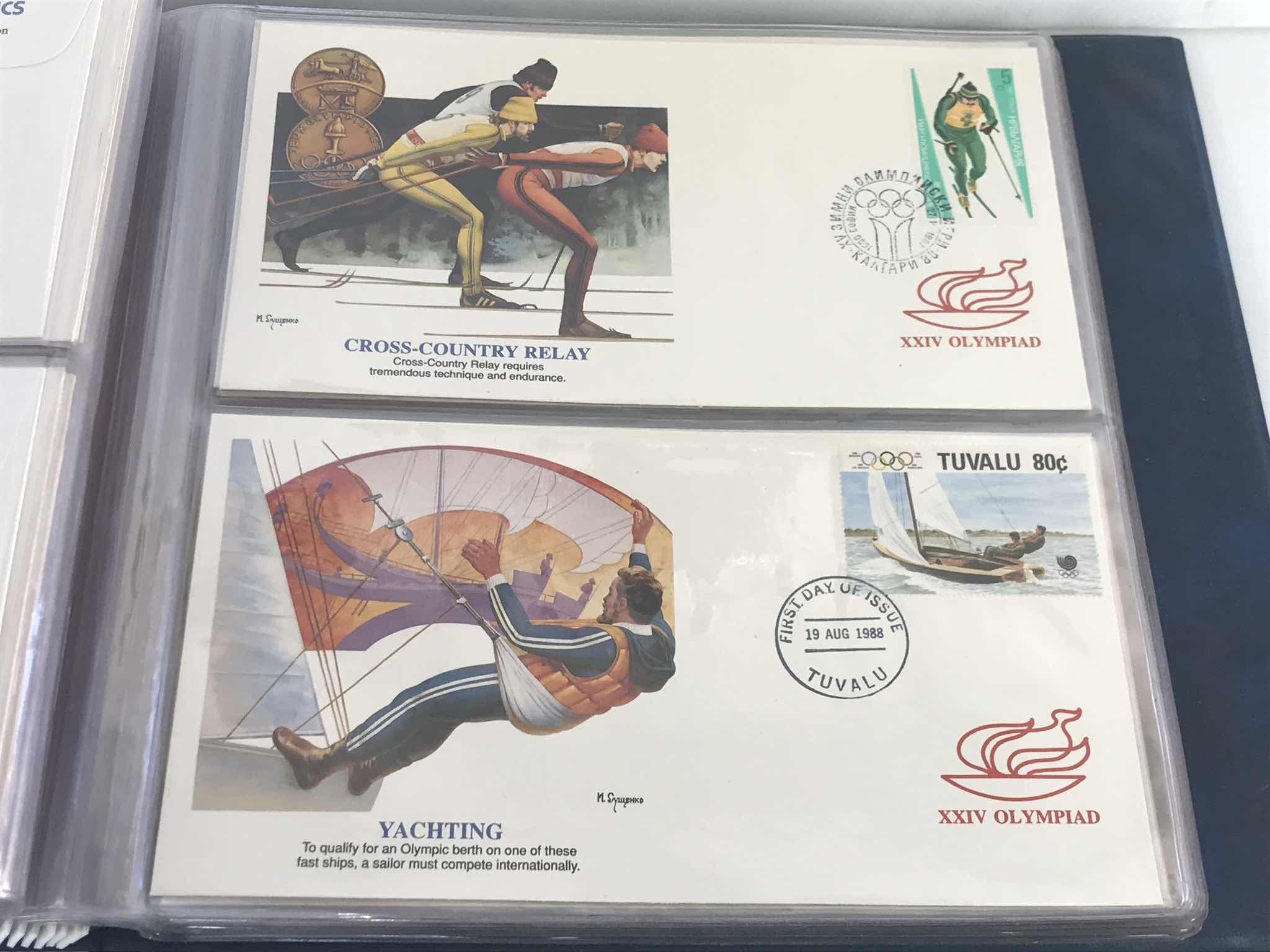 Photo 1 of THE WORLD’S SALUTE TO THE OLYMPICS FIRST DAY COVER STAMP COLLECTION