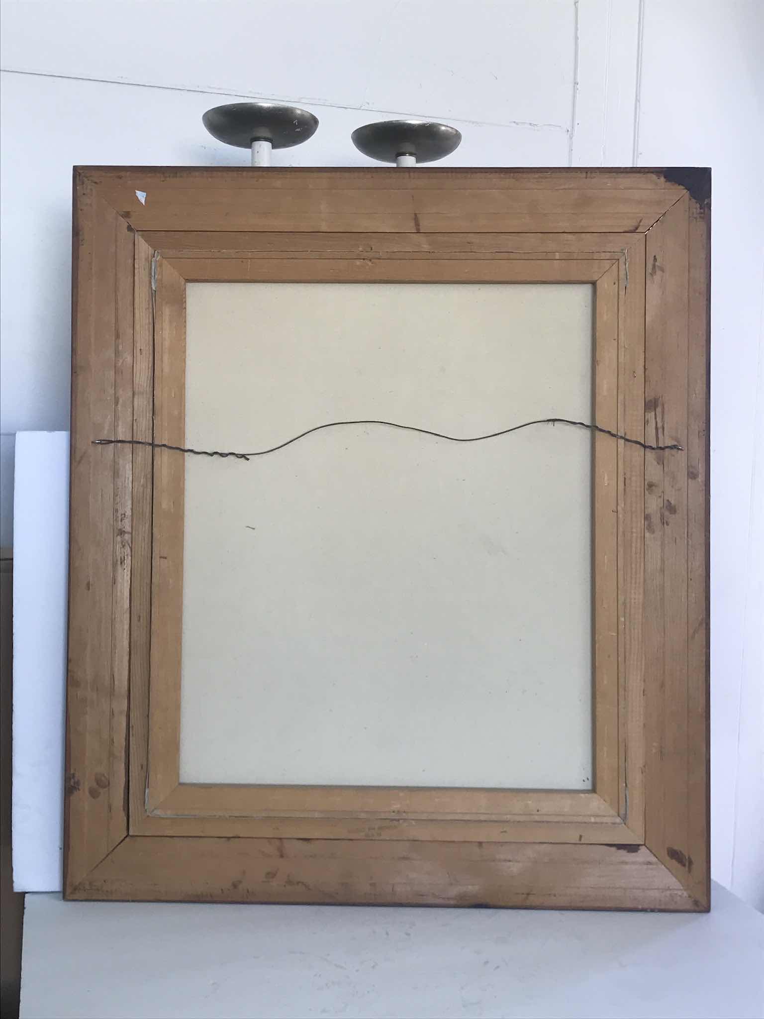 Photo 1 of VINTAGE FRAMED BALD EAGAL ART ON CANVAS SIGNED STEPANO P 27” x 32”