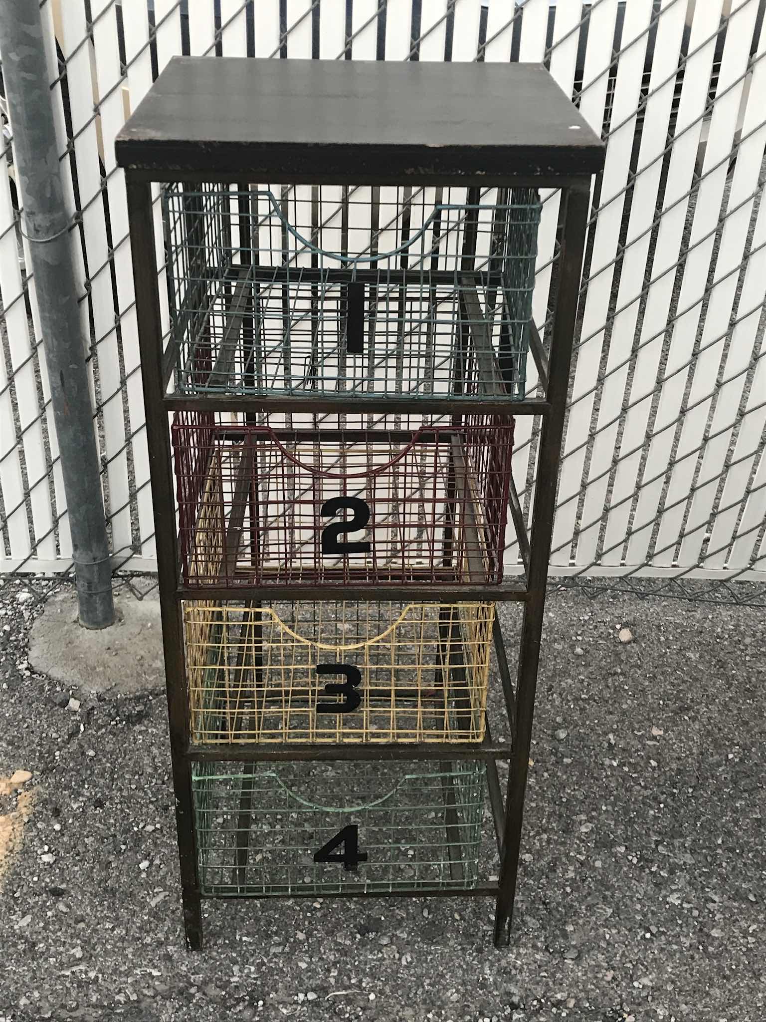 Photo 1 of VINTAGE 4 DRAWER ORGANIZER 14”x 13”x 33”