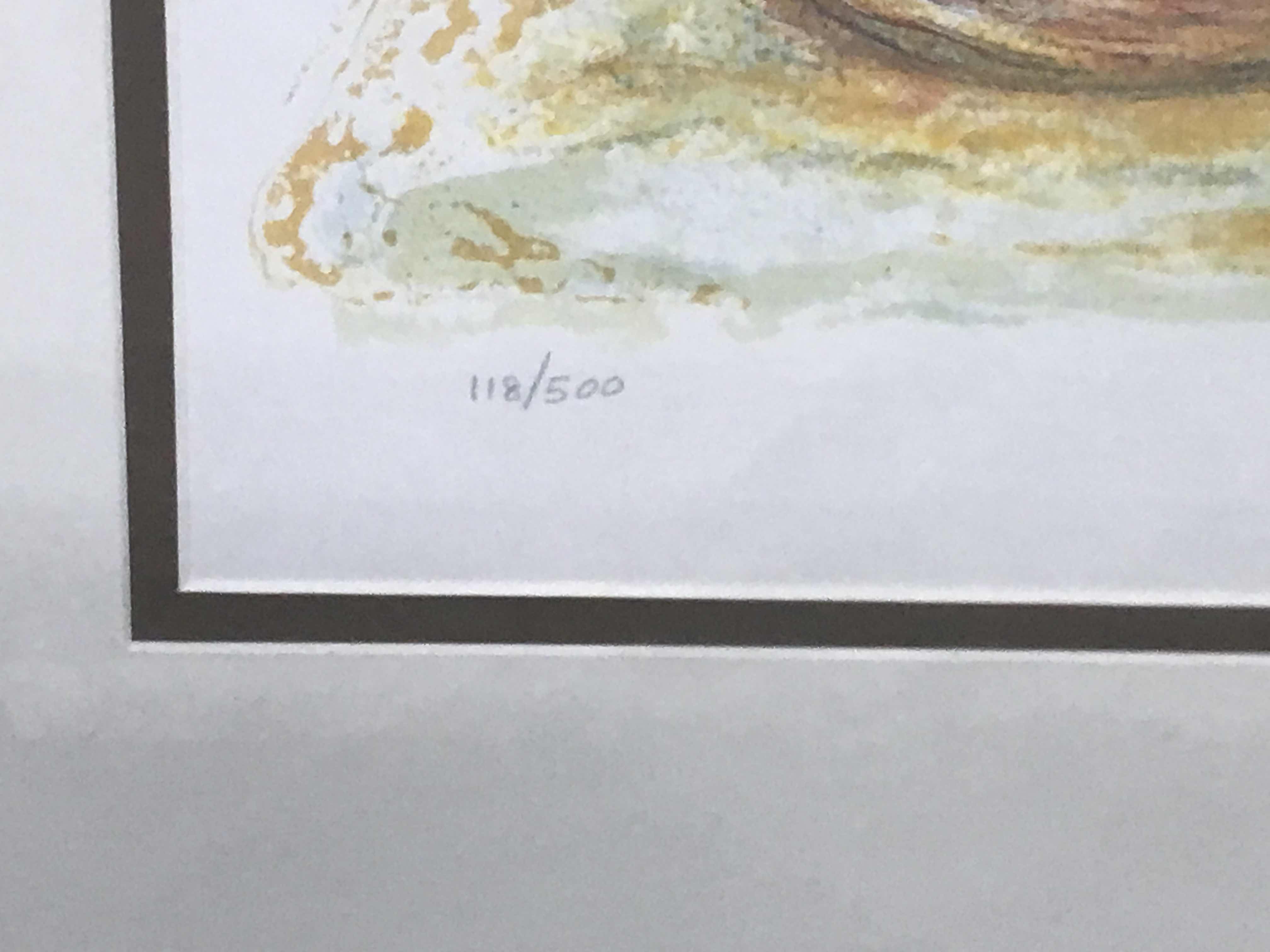 Photo 1 of “BOUQUET WITH BOWL OF CHERRIES” MARC CHAGALL LIMITED EDITION PRINT SIGNED BY ARTIST AND NUMBERED WITH COA 118/500  35” x 46”