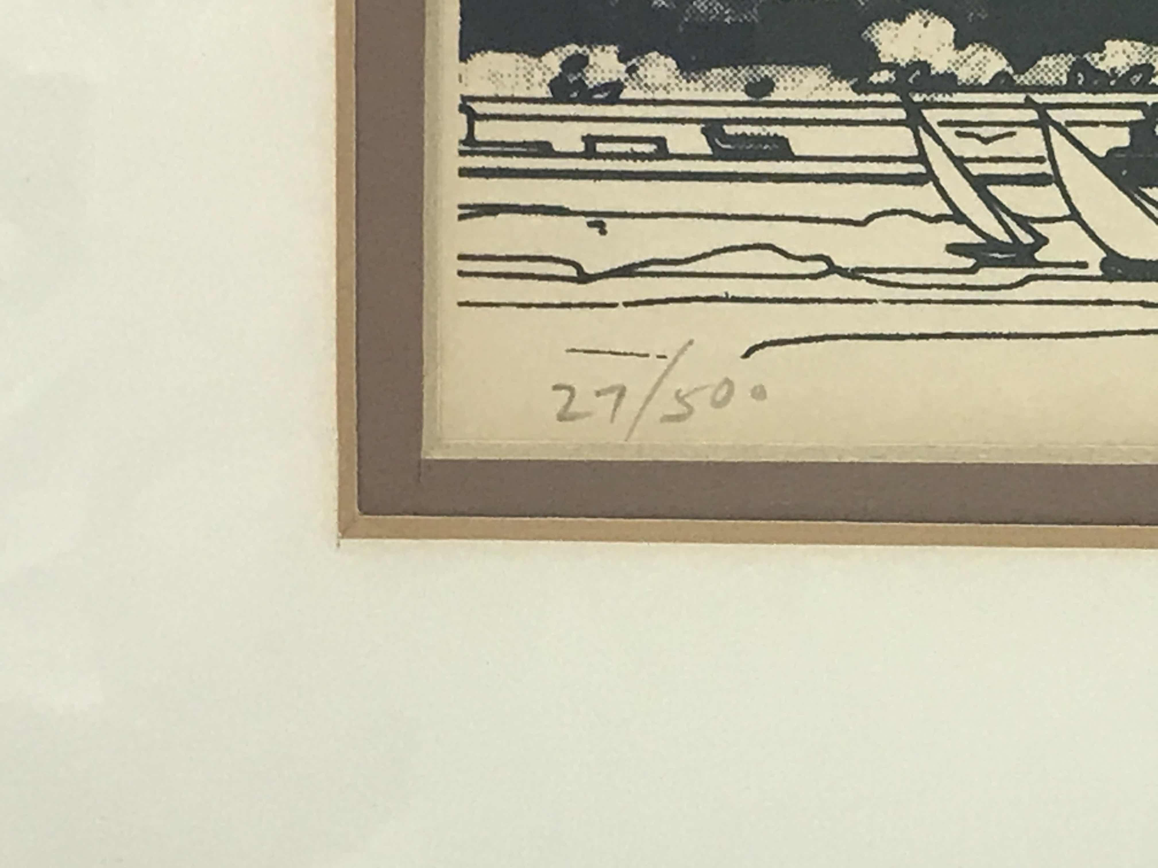 Photo 1 of FRAMED AND SIGNED BY ARTIST “CITY LANDSCAPE” 34” x 30”