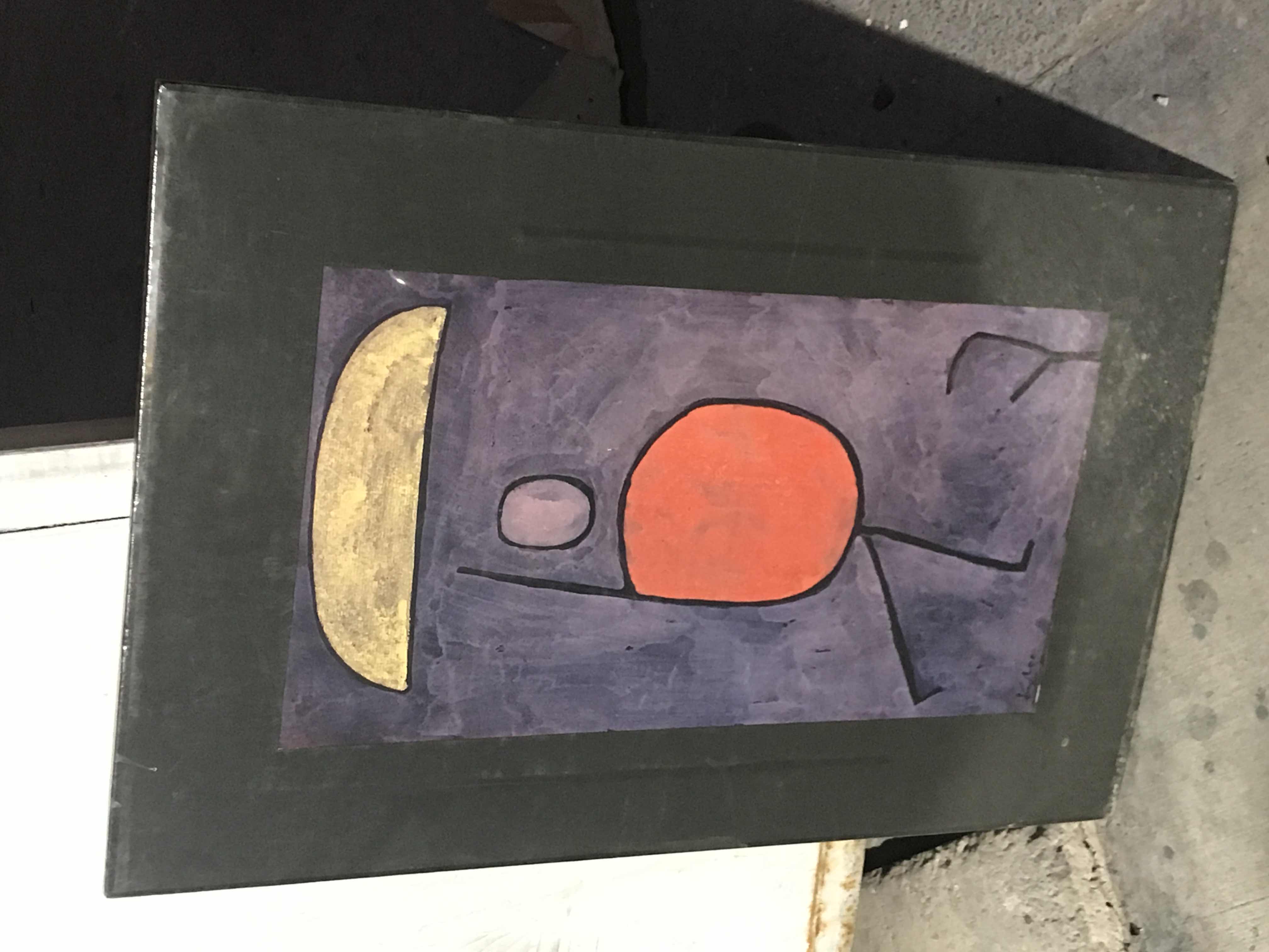 Photo 1 of DOODLE ART PAINTED ON METAL AND GEOMETRIC STYLE PAINTING 16” x 20”