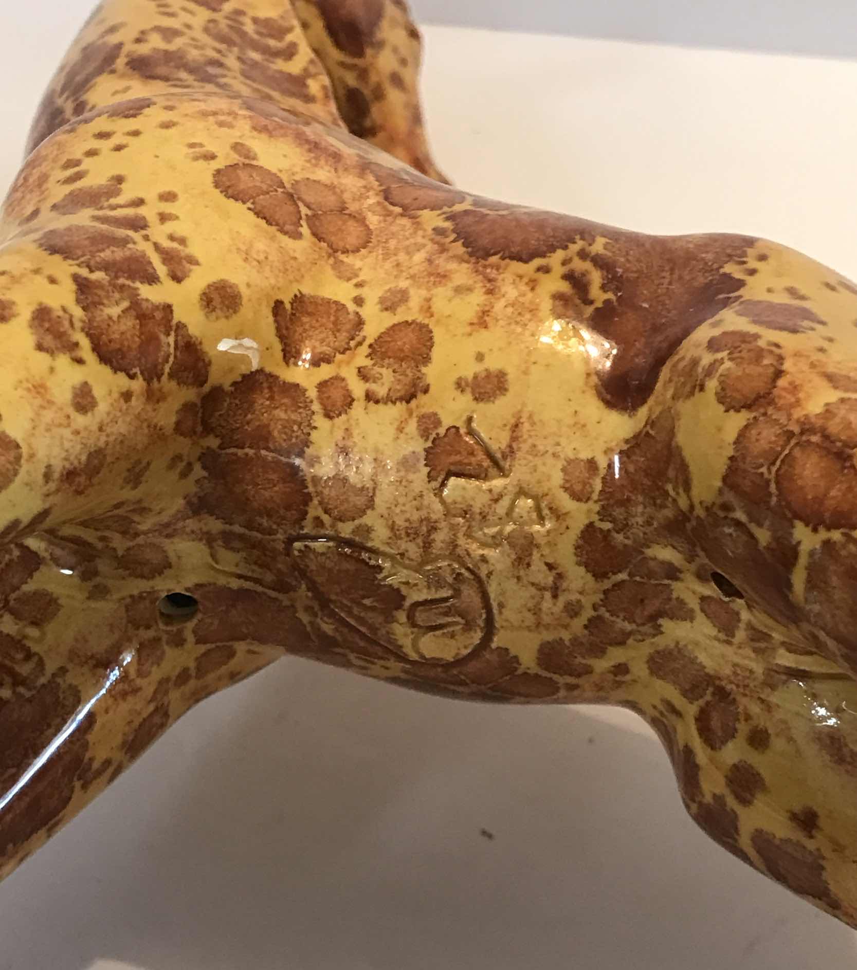 Photo 1 of VINTAGE HANDCRAFTED CERAMIC FAMILY OF GIRAFFES- TALLEST H-15”