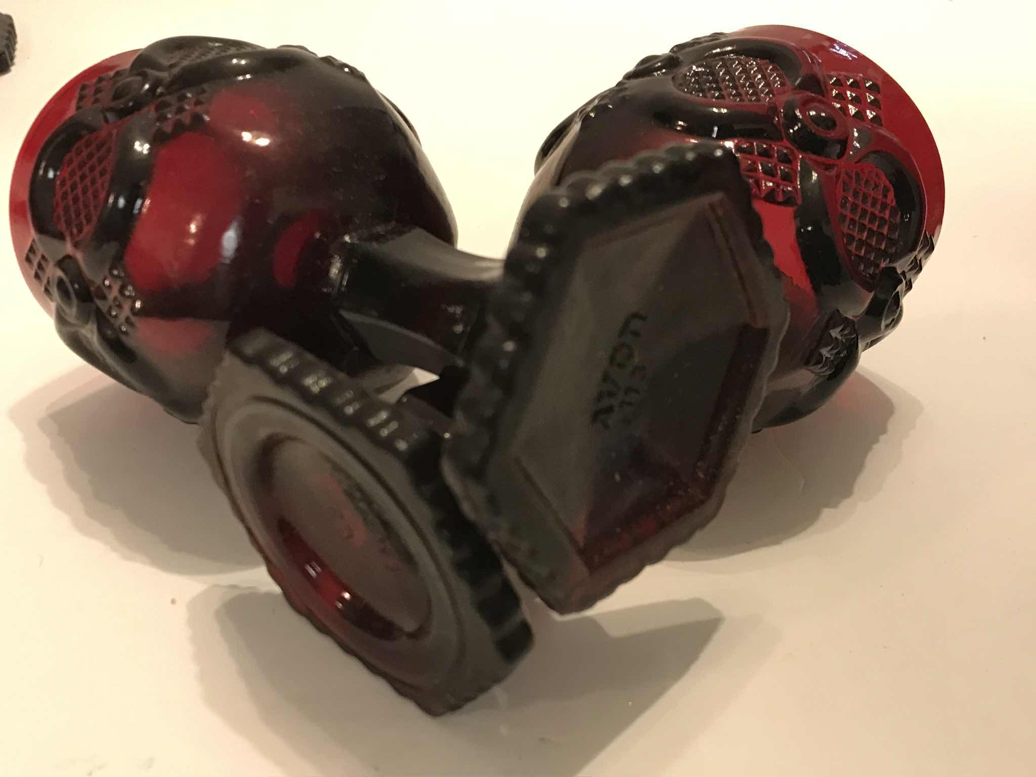 Photo 1 of VINTAGE CAPE COD ROYAL RUBY RED AVON GLASS WINE GLASSES SET OF 8 - MORE OF THIS COLLECTION IN AUCTION