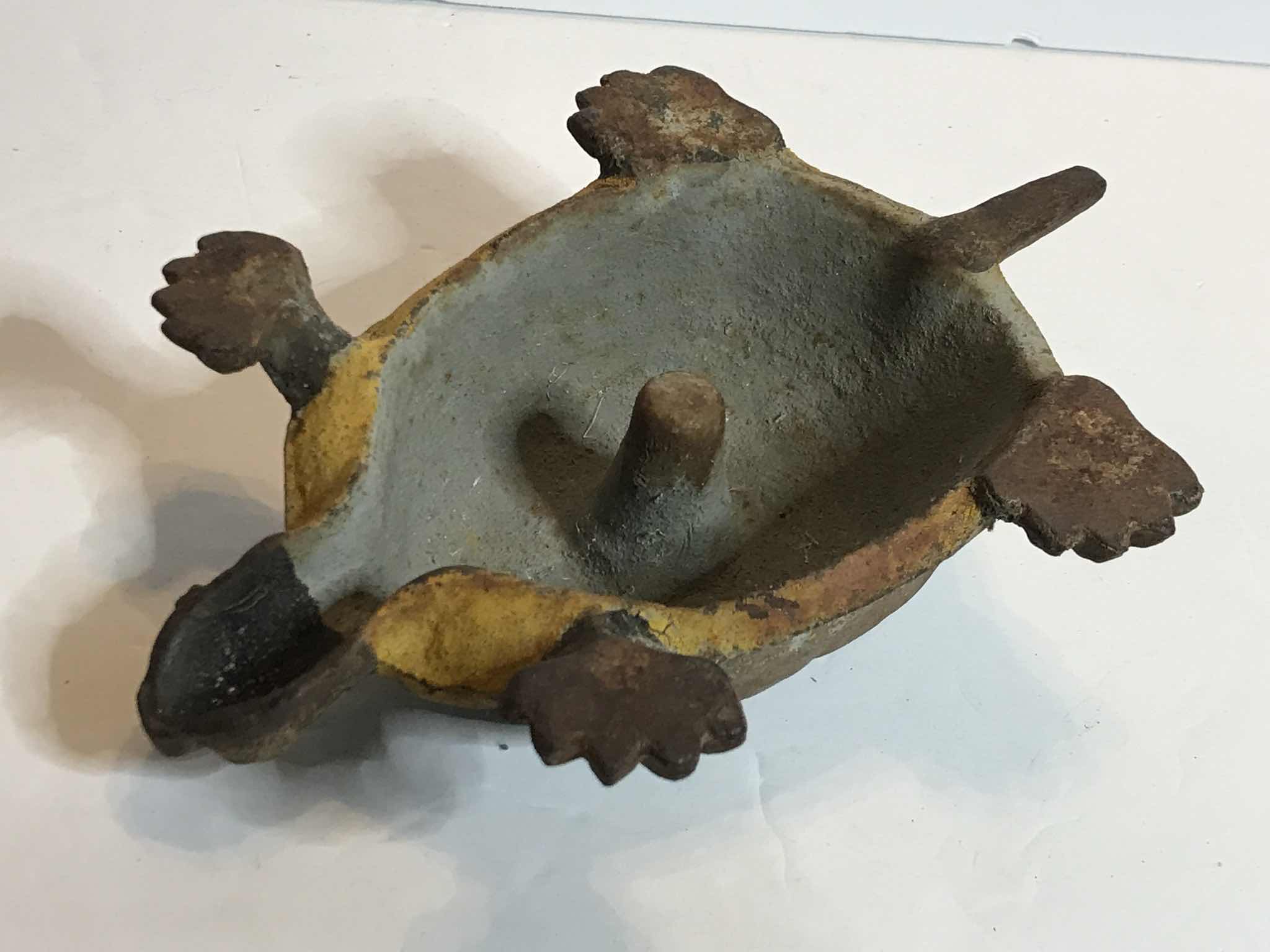 Photo 1 of ANTIQUE CAST IRON BOX TURTLE DOORSTOP/ FOLK ART