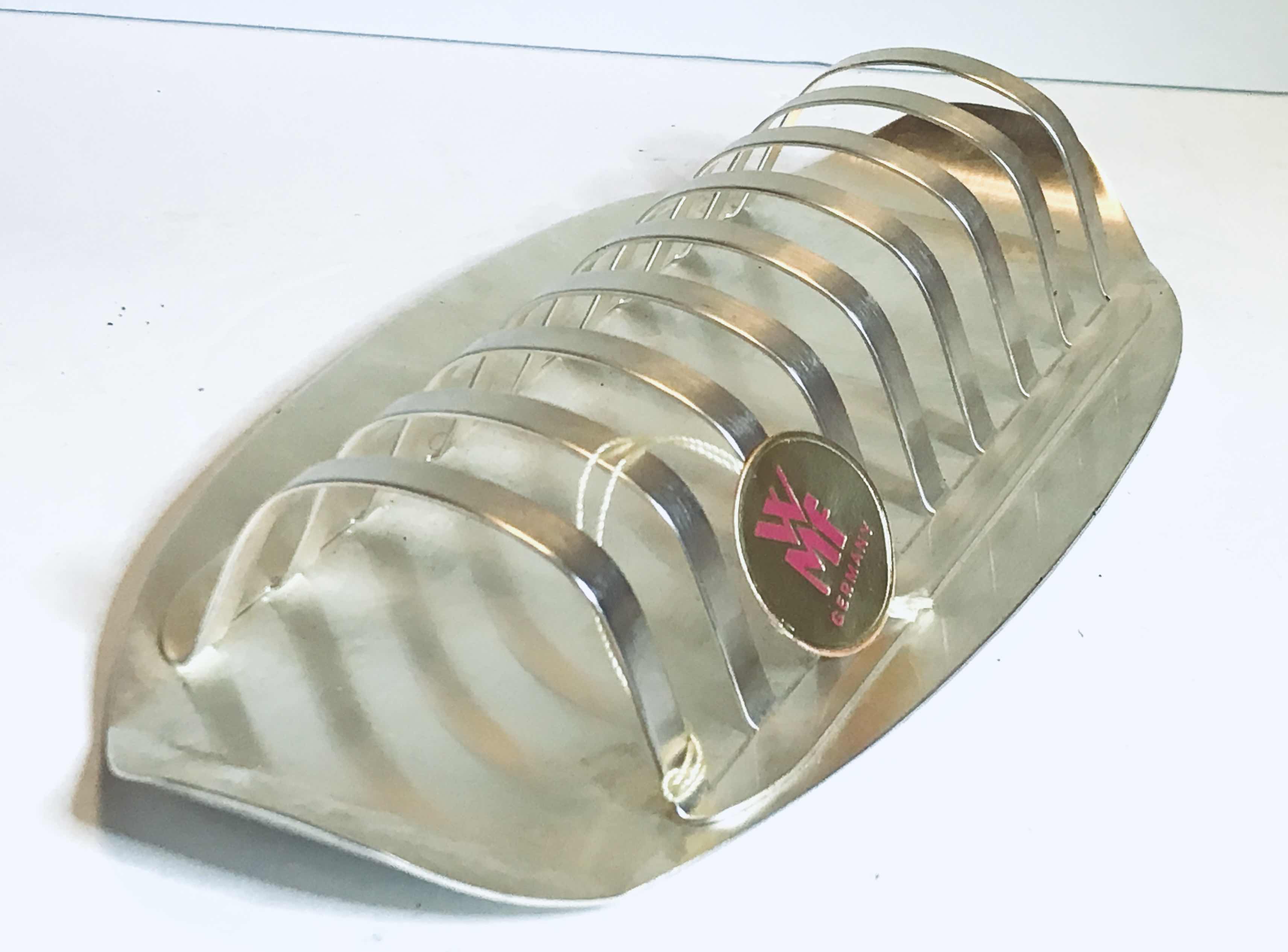 Photo 2 of MCM VINTAGE WMF WERT BESTÄNDIG FORM VOLLENDER GERMAN TOAST RACK NWT