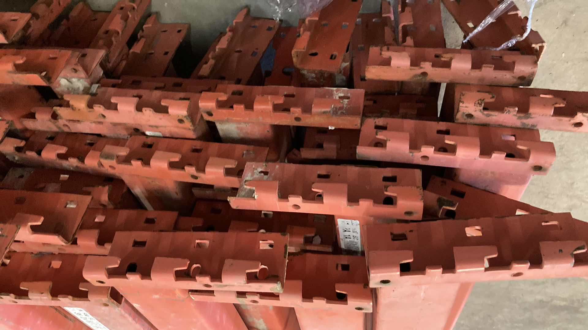 Photo 1 of HEAVY DUTY PALLET RACK CROSS BEAMS ONLY (4) 3.5” X 110”