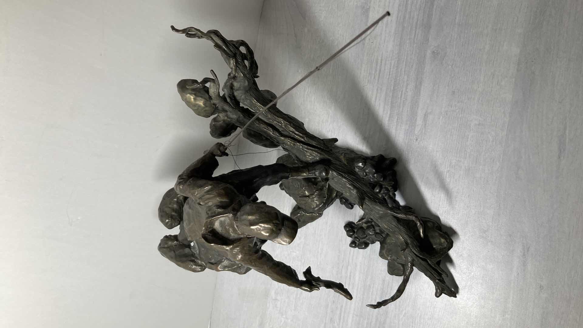 View 8 of THE RELEASE SOLID BRONZE SCULPTURE SIGNED BY MARK HOPKINS 1994 299/450 12” X 8” H15” 
