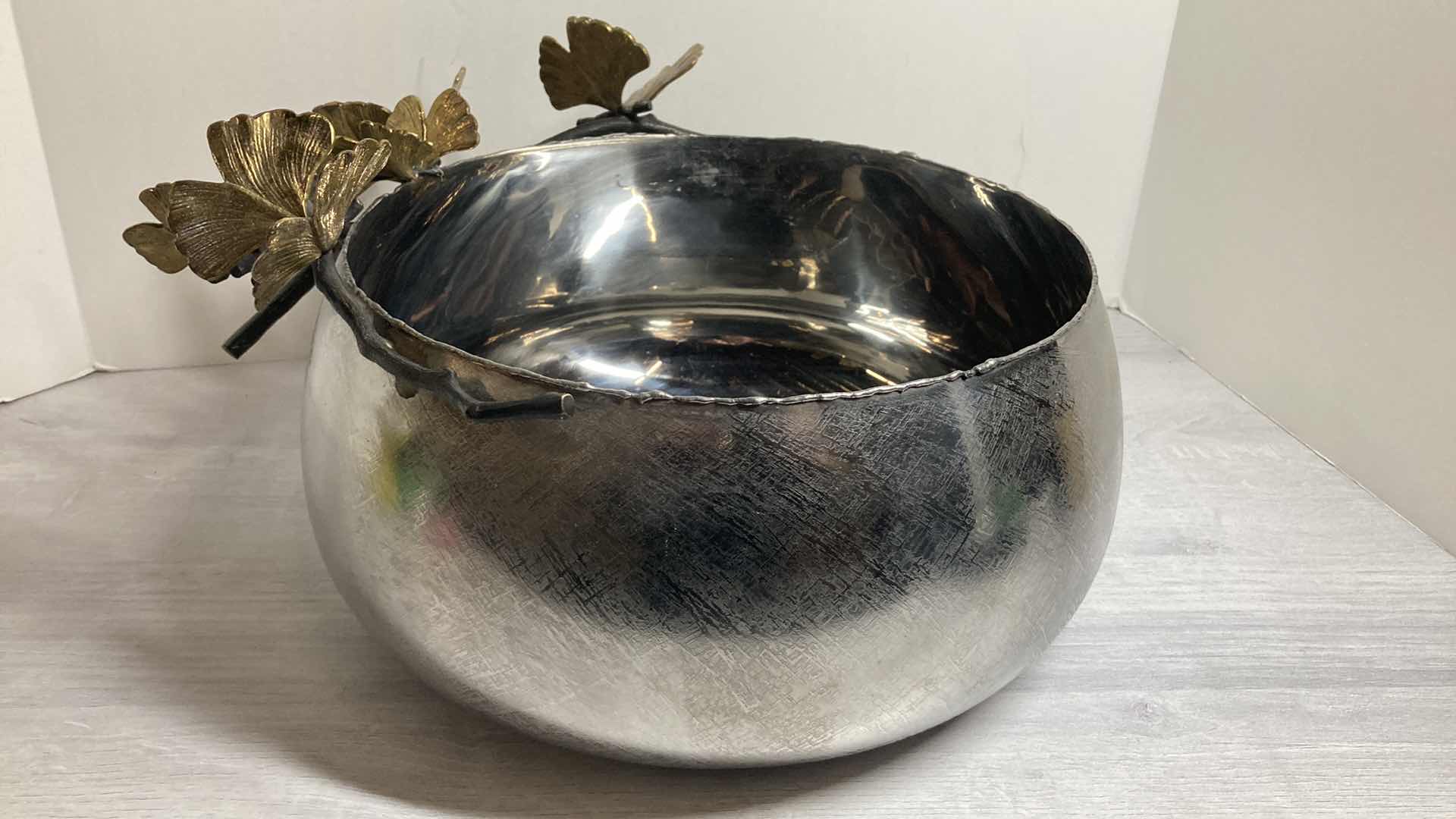 Photo 1 of MICHAEL ARAM BUTTERFLY GINKGO SERVING BOWL 15” X 13” H 9”