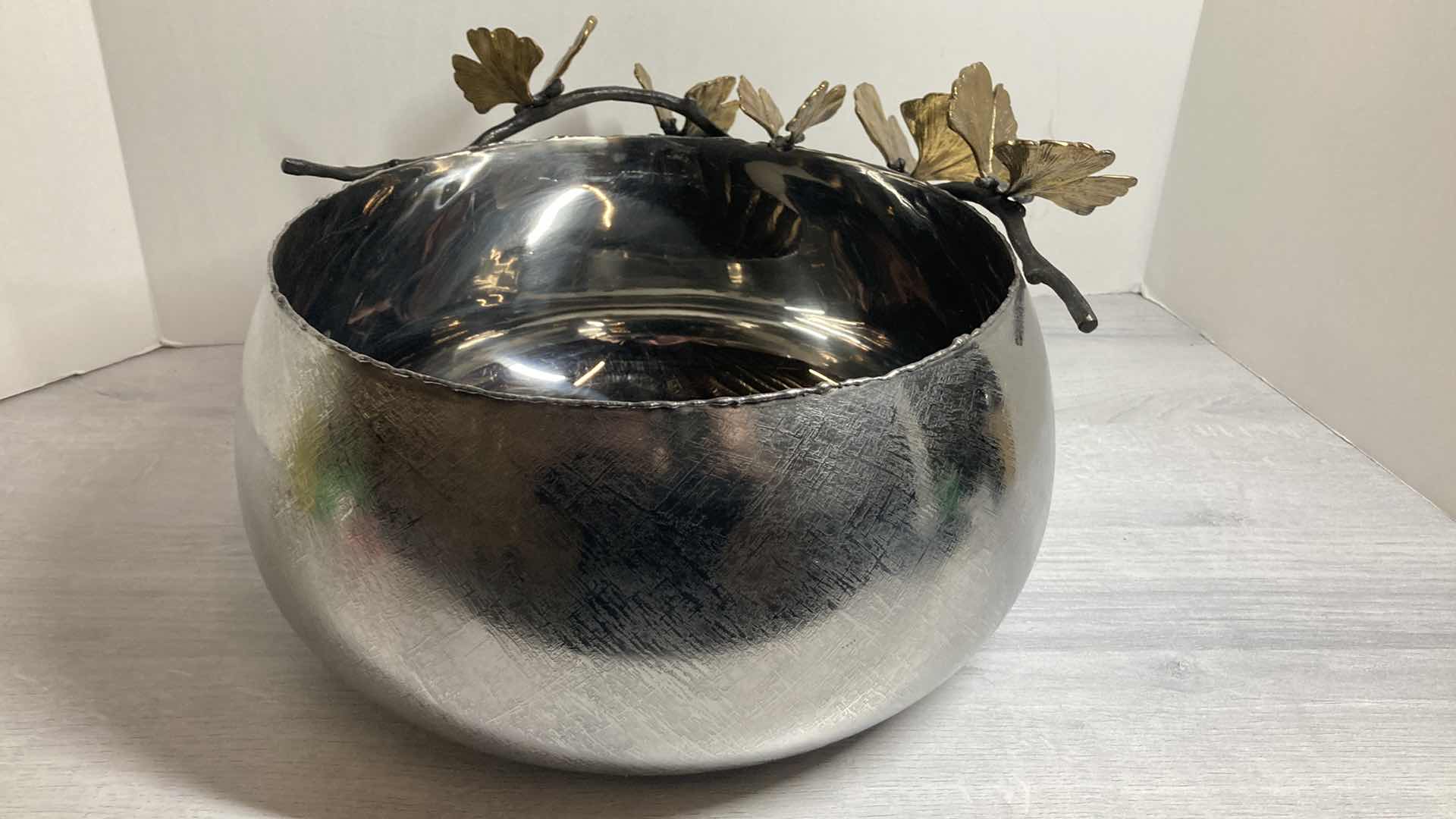 Photo 1 of MICHAEL ARAM BUTTERFLY GINKGO SERVING BOWL 15” X 13” H 9”