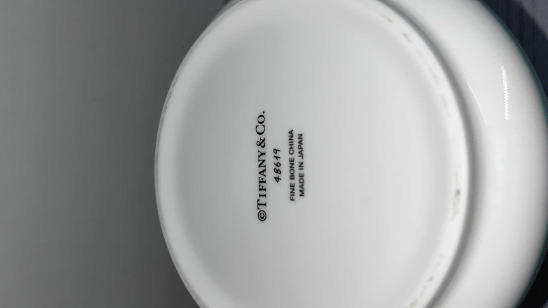 Photo 1 of TIFFANY & CO. FINE BONE CHINA VASE 5” X 5” H6” #48619