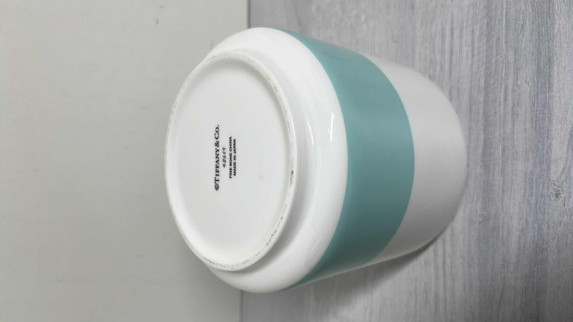 Photo 1 of TIFFANY & CO. FINE BONE CHINA VASE 5” X 5” H6” #48619