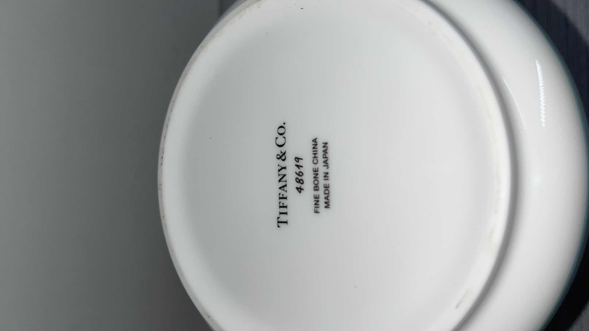 Photo 1 of TIFFANY & CO. FINE BONE CHINA VASE 5” X 5” H6” #48619