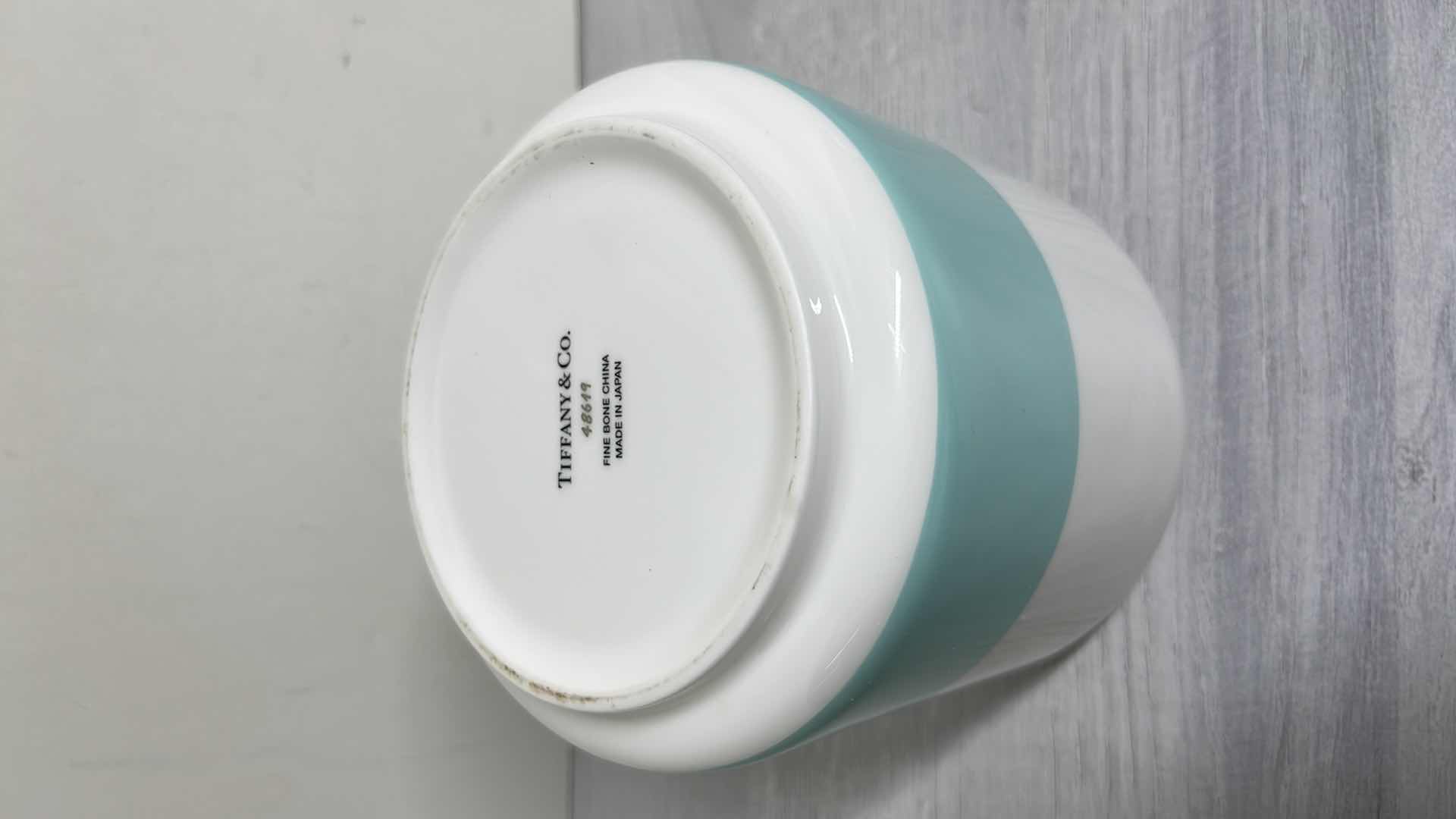 Photo 1 of TIFFANY & CO. FINE BONE CHINA VASE 5” X 5” H6” #48619