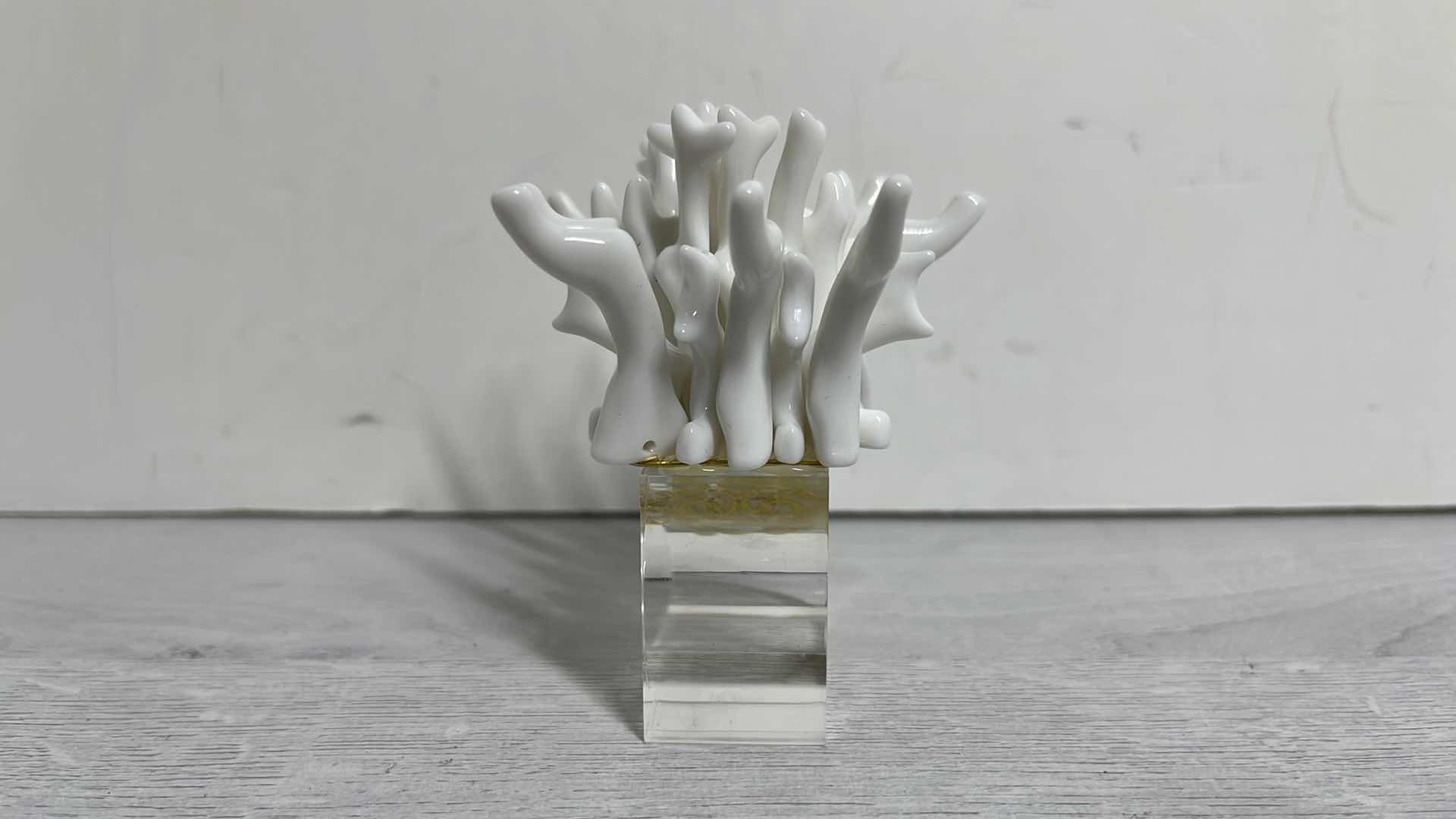 Photo 1 of REEF CORAL RESIN NAPKIN RING SET (4) BY KIM SEYBERT 1.75” X 2.5” H3.25” 