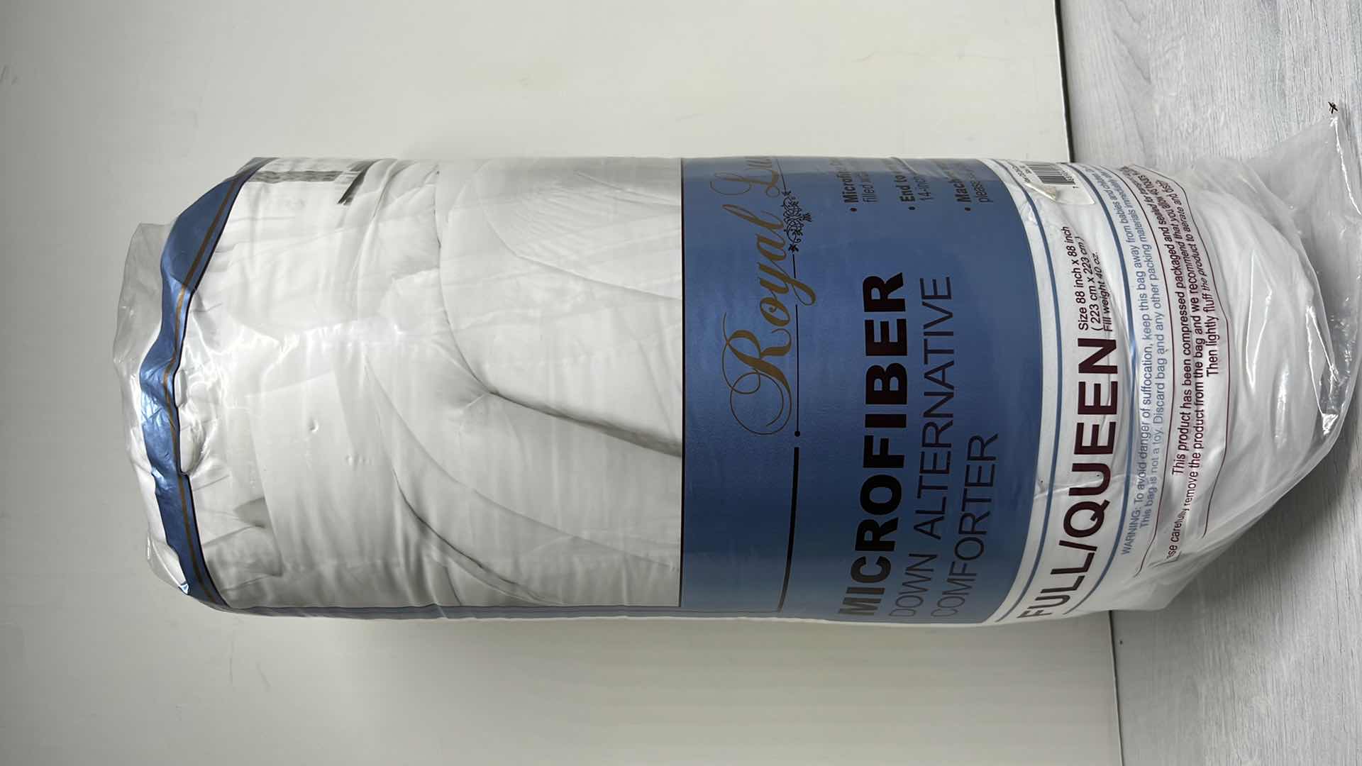 Photo 1 of NEW ROYAL LUXE FULL/QUEEN MICROFIBER DOWN ALTERNATIVE COMFORTER