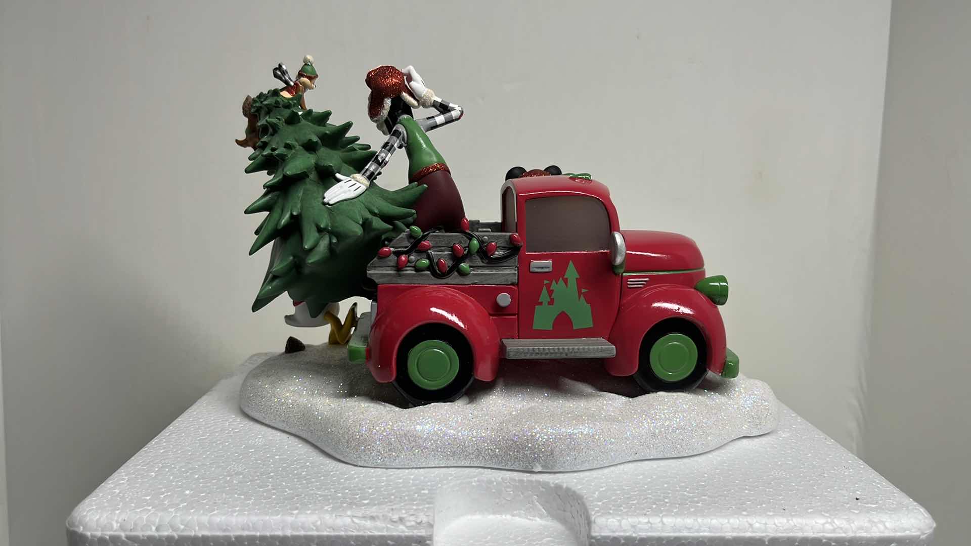 Photo 1 of DISNEY PARKS RED TRUCK LIGHT-UP FIGURINE BATTERY OPERATED FAC-037774-19161