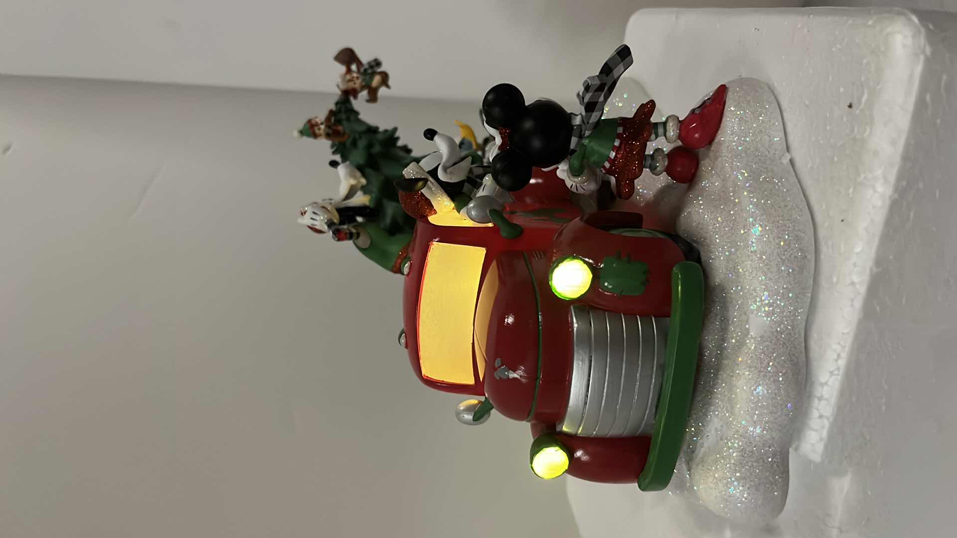 Photo 1 of DISNEY PARKS RED TRUCK LIGHT-UP FIGURINE BATTERY OPERATED FAC-037774-19161