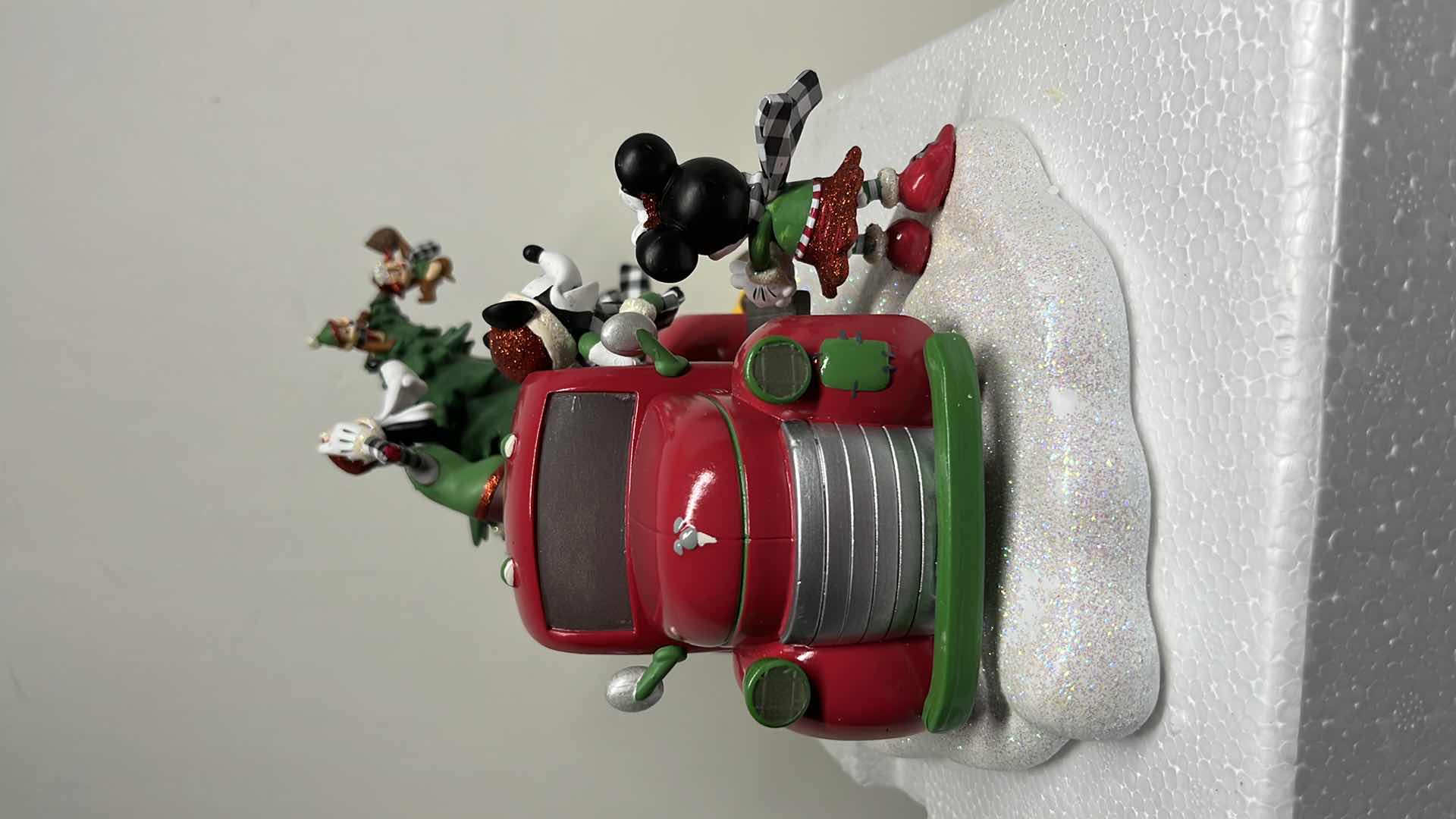 Photo 1 of DISNEY PARKS RED TRUCK LIGHT-UP FIGURINE BATTERY OPERATED FAC-037774-19161