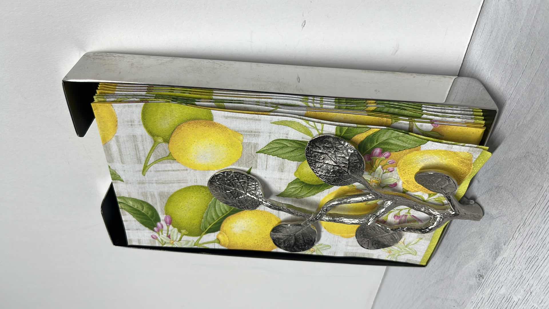 View 1 of MICHAEL ARAM BOTANICAL LEAF NAPKIN HOLDER 5” X 8.25” H1.25”