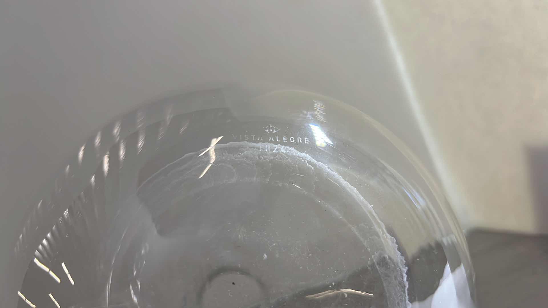 Photo 1 of VISTA ALEGRE AROMA CLEAR GLASS DECANTER 6.5” X 10.5”