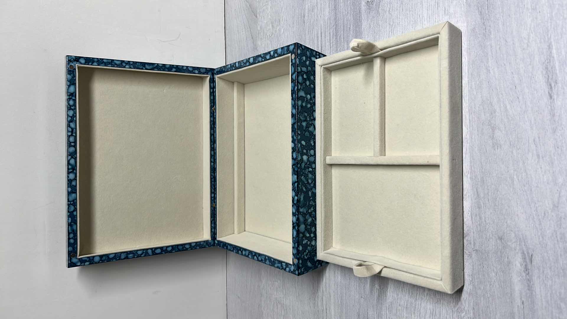View 6 of BETWEEN THE SHEETS SPLATTER TAPER JEWELRY BOX 7” X 9.75” H2.75”