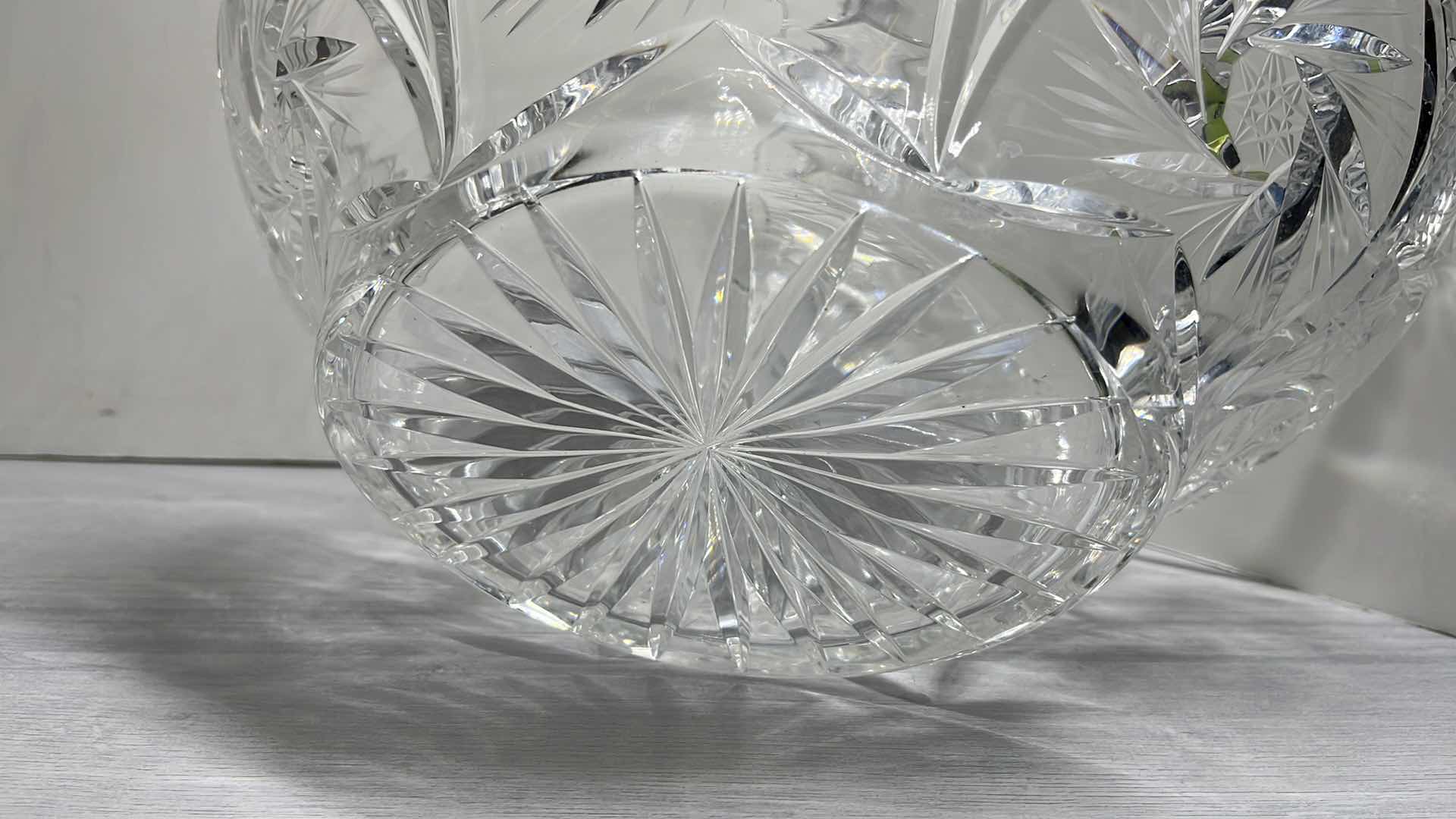 Photo 1 of VINTAGE CRYSTAL DECORATIVE BASKET 11.25” X 14.25” H13”