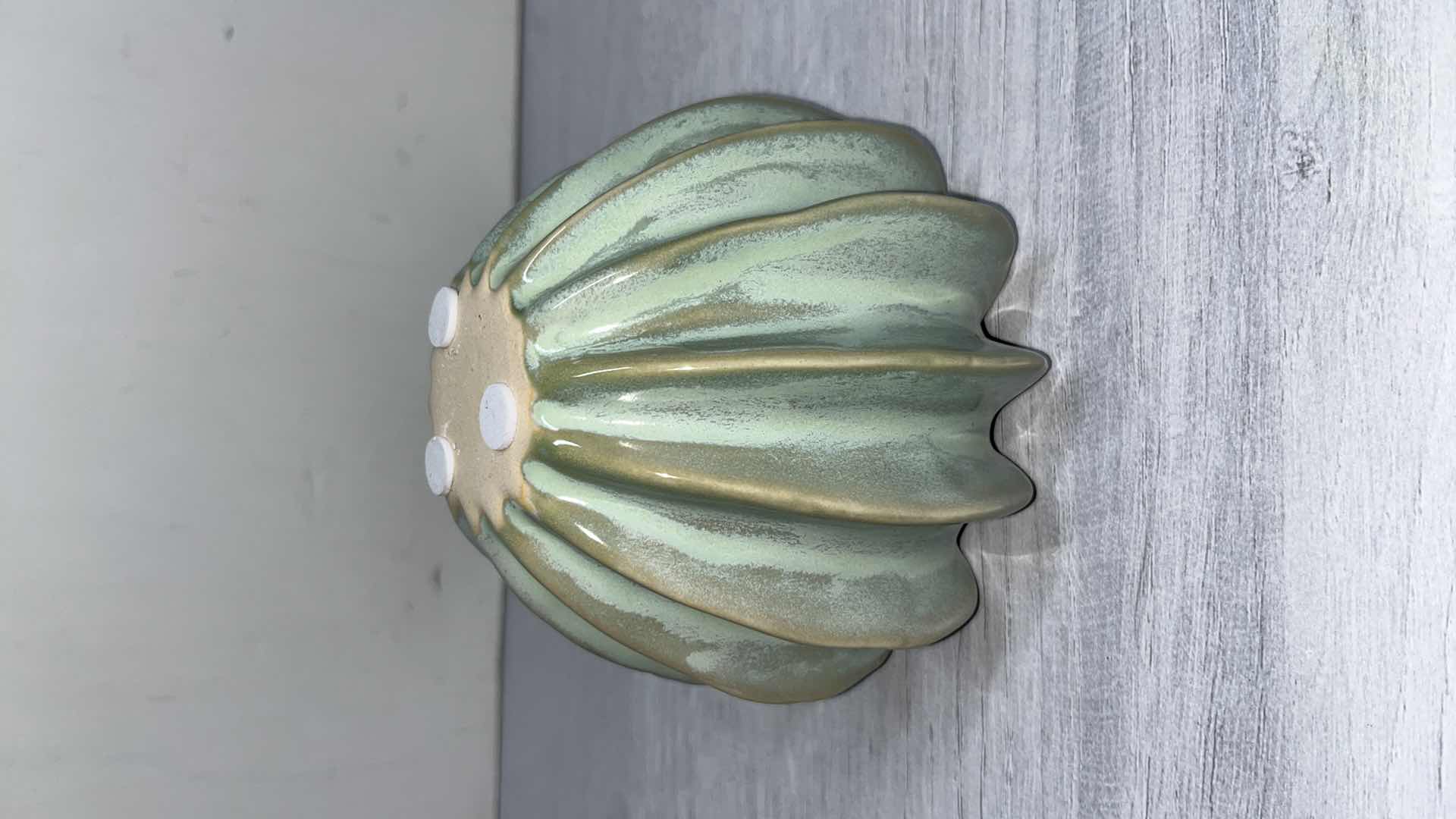 Photo 1 of TWO’S COMPANY SMALL CELADON GOURD CERAMIC 4.75” X 3.75”