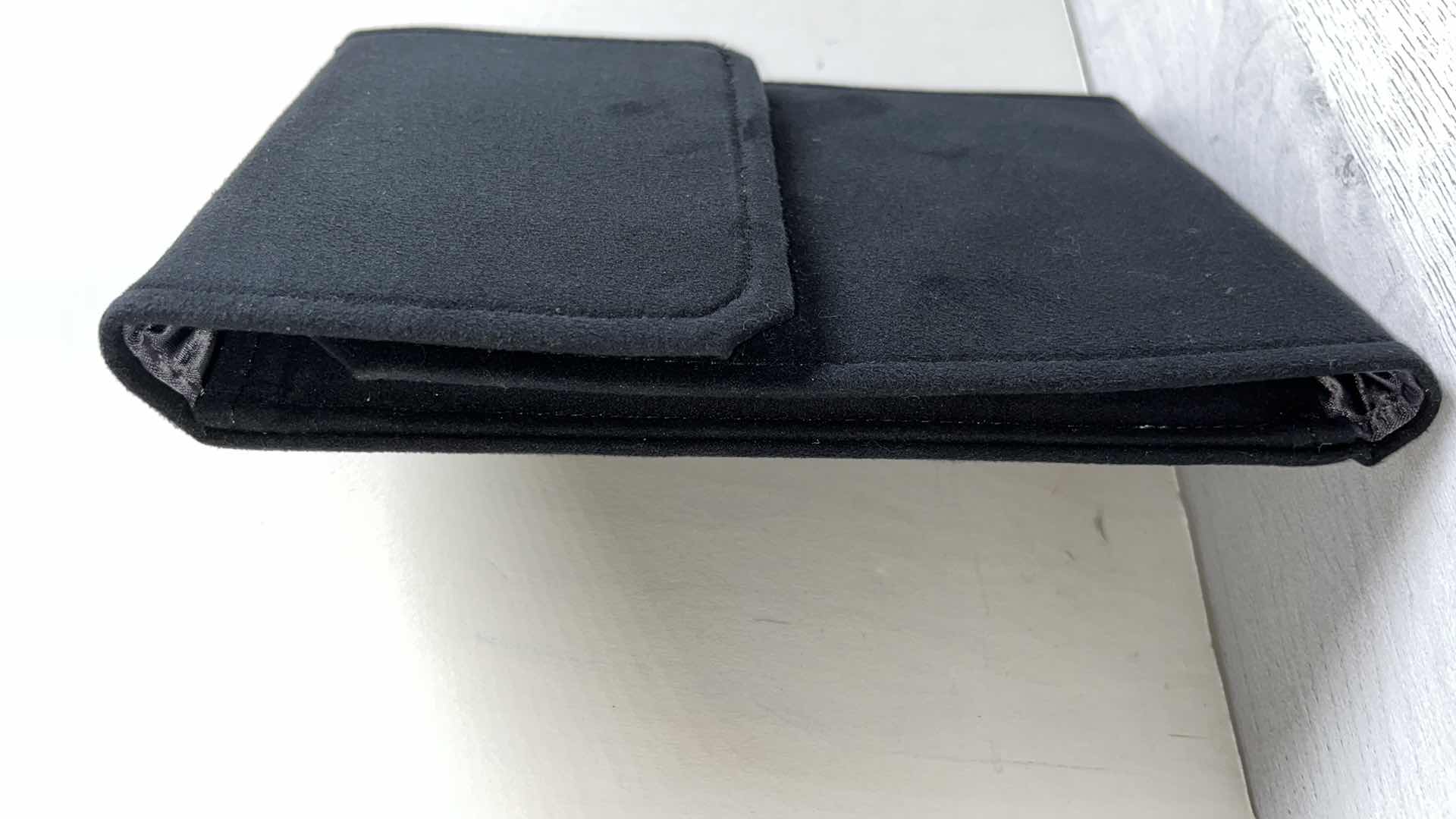 Photo 1 of TIFFANY & CO. BLACK SUEDE FOLDING NECKLACE PRESENTATION STORAGE POUCH