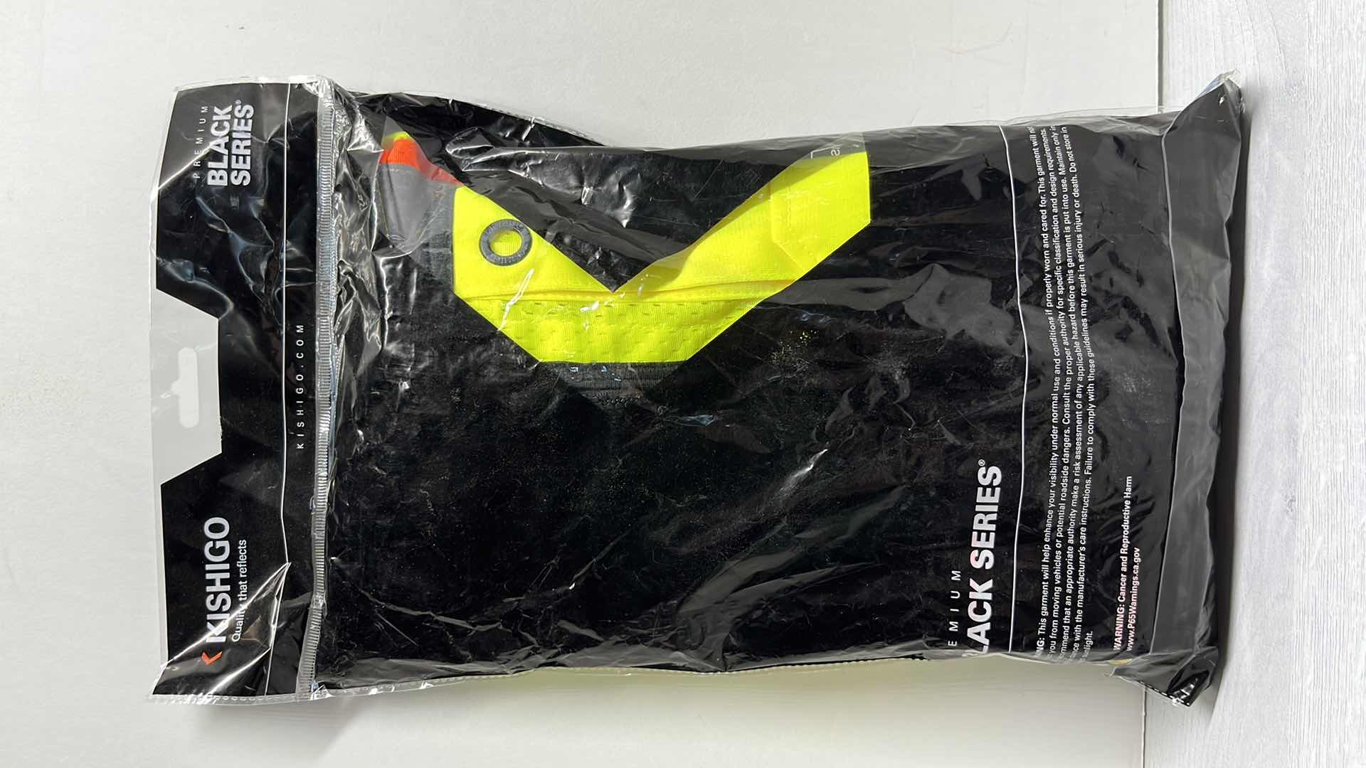 Photo 1 of NEW KISHIGO PREMIUM BLACK SERIES HEAVY DUTY ZIPPER SAFETY VEST ANSI 107 TYPE R CLASS 2 STYLE 1513 & HANDHELD CROSSING GUARD STOP/SLOW SIGN