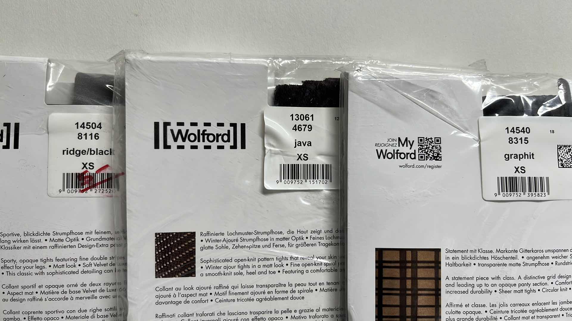 Photo 1 of NEW WOLFORD TIGHTS SIZE EXTRA SMALL (3)