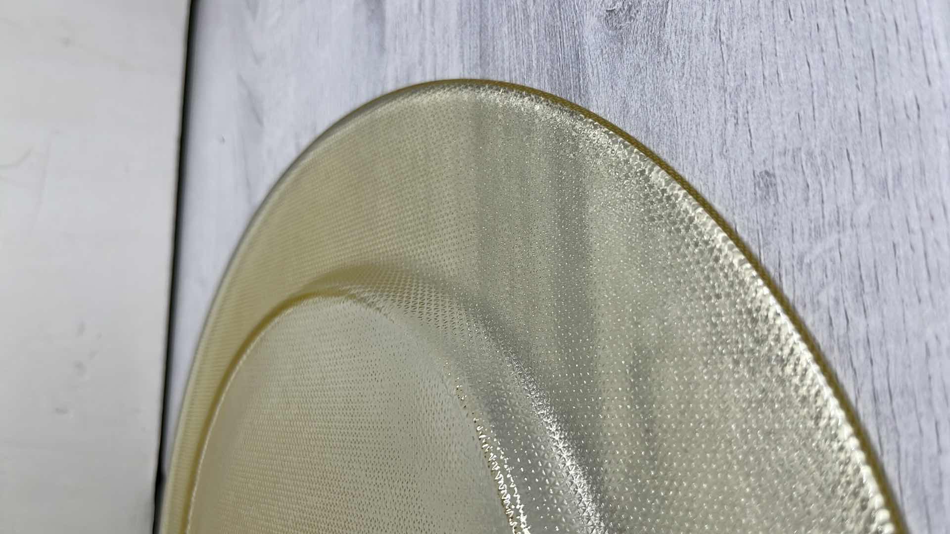 Photo 1 of PRATO DE VIDRO ATLANTIS/VISTA ALEGRE AMBER 12.75” CHARGER PLATES (6)